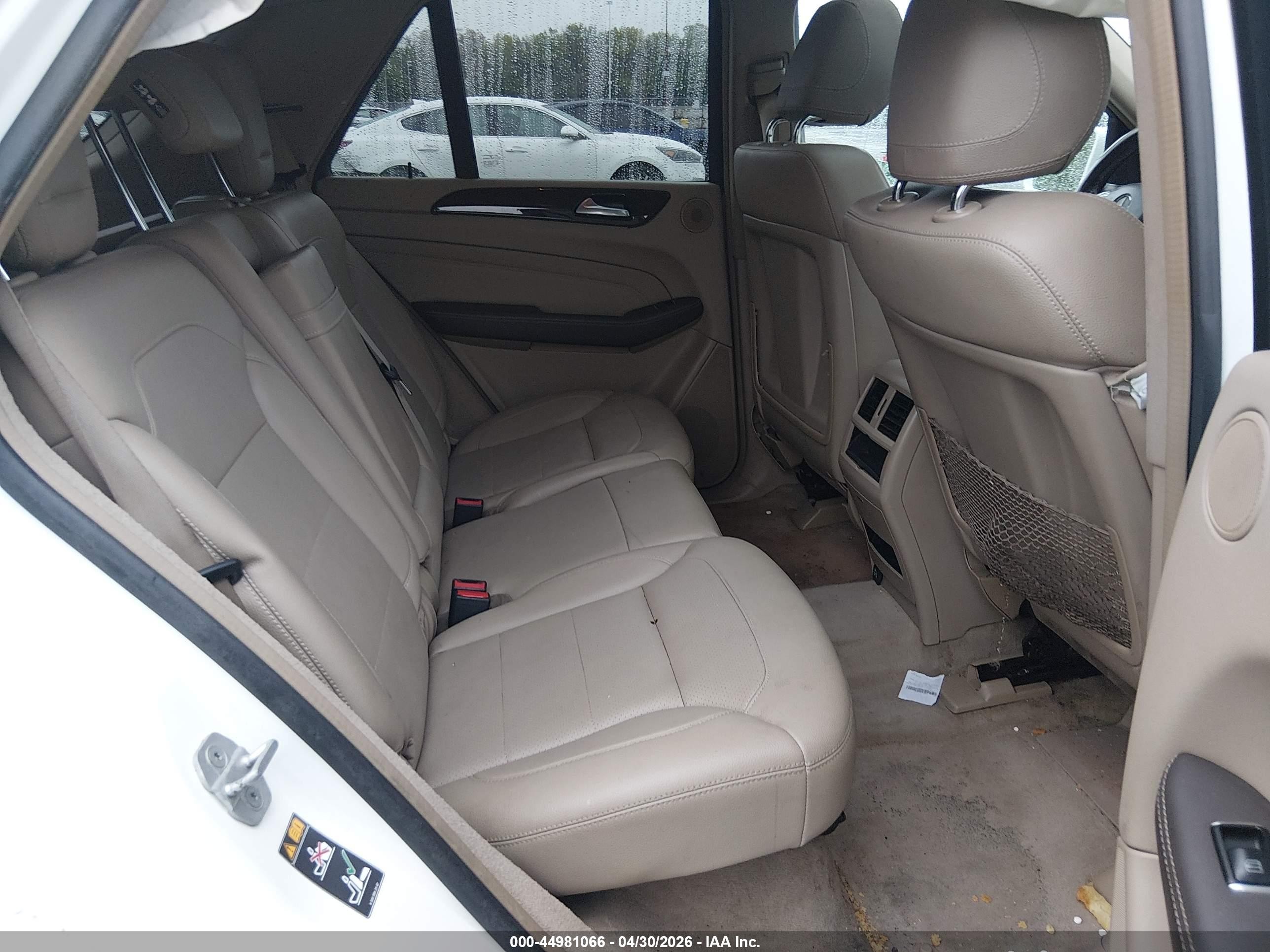 2014 Mercedes-benz Ml 350 4matic Белый vin: 4JGDA5HB7EA314808