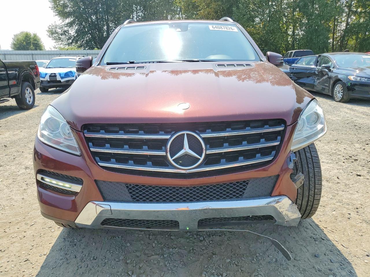 2014 Mercedes-benz Ml 350 4matic Maroon vin: 4JGDA5HB7EA355150