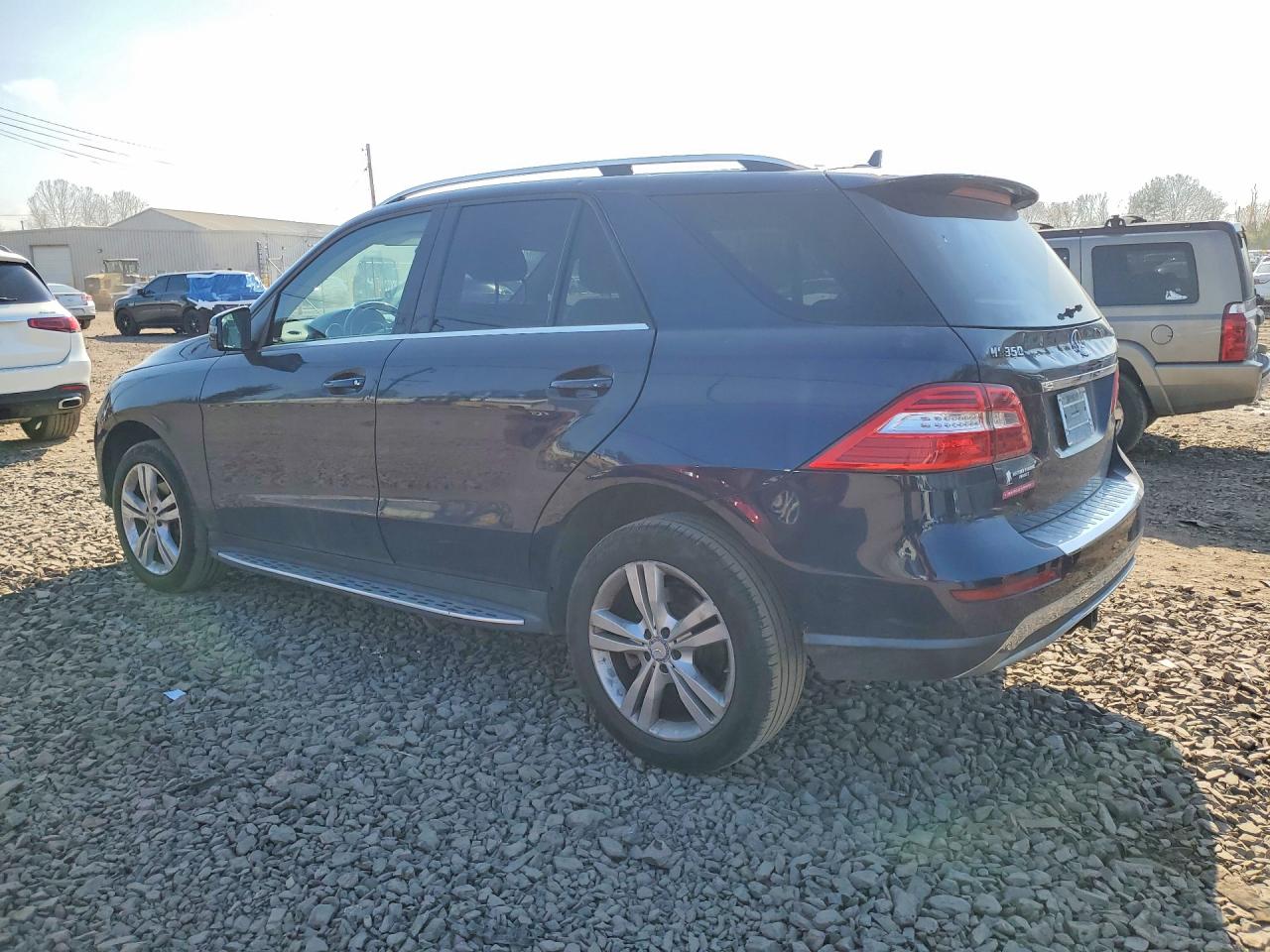 2014 Mercedes-benz Ml 350 4matic Blue vin: 4JGDA5HB7EA363930