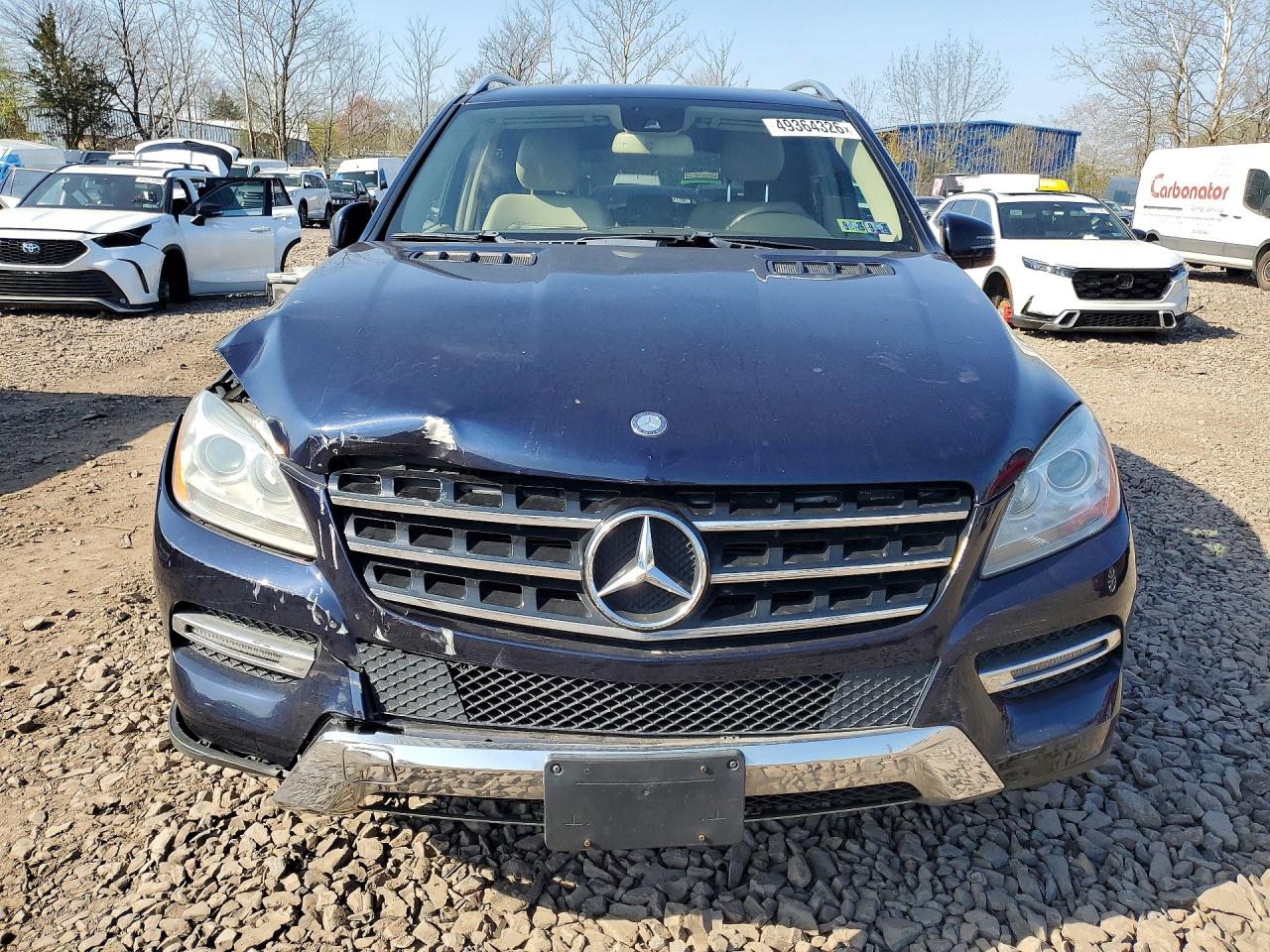 2014 Mercedes-benz Ml 350 4matic Blue vin: 4JGDA5HB7EA363930