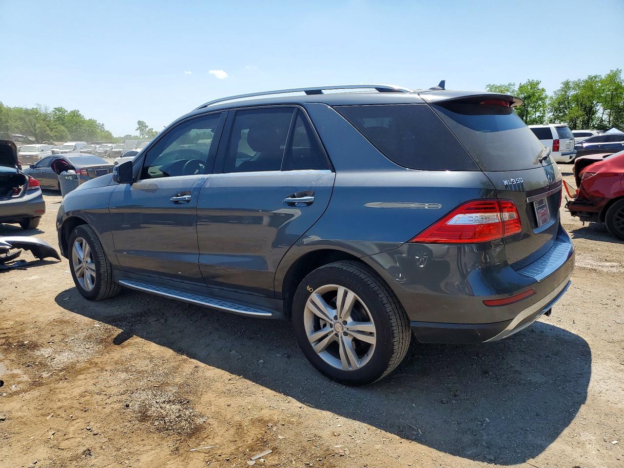 2014 Mercedes-benz Ml 350 4matic Gray vin: 4JGDA5HB7EA373311
