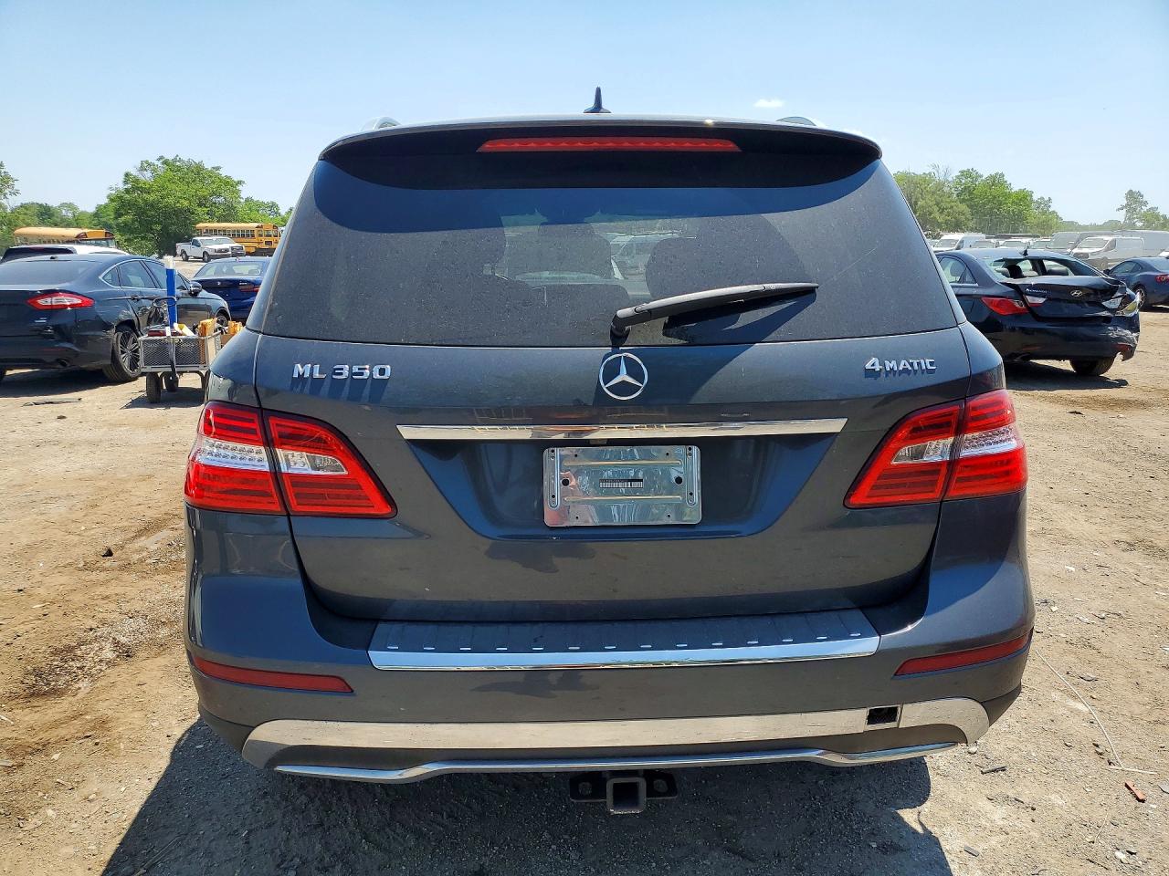 2014 Mercedes-benz Ml 350 4matic Gray vin: 4JGDA5HB7EA373311