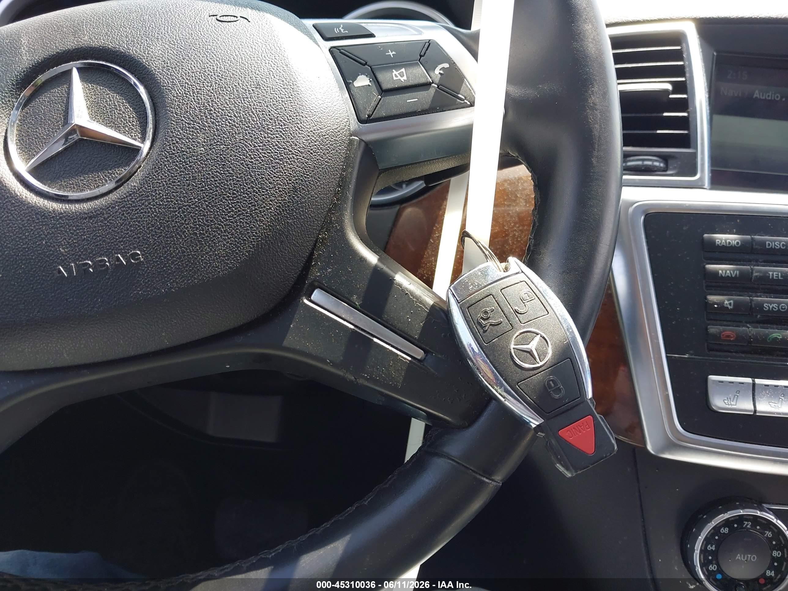 2014 Mercedes-benz Ml 350 4matic Gray vin: 4JGDA5HB7EA409210