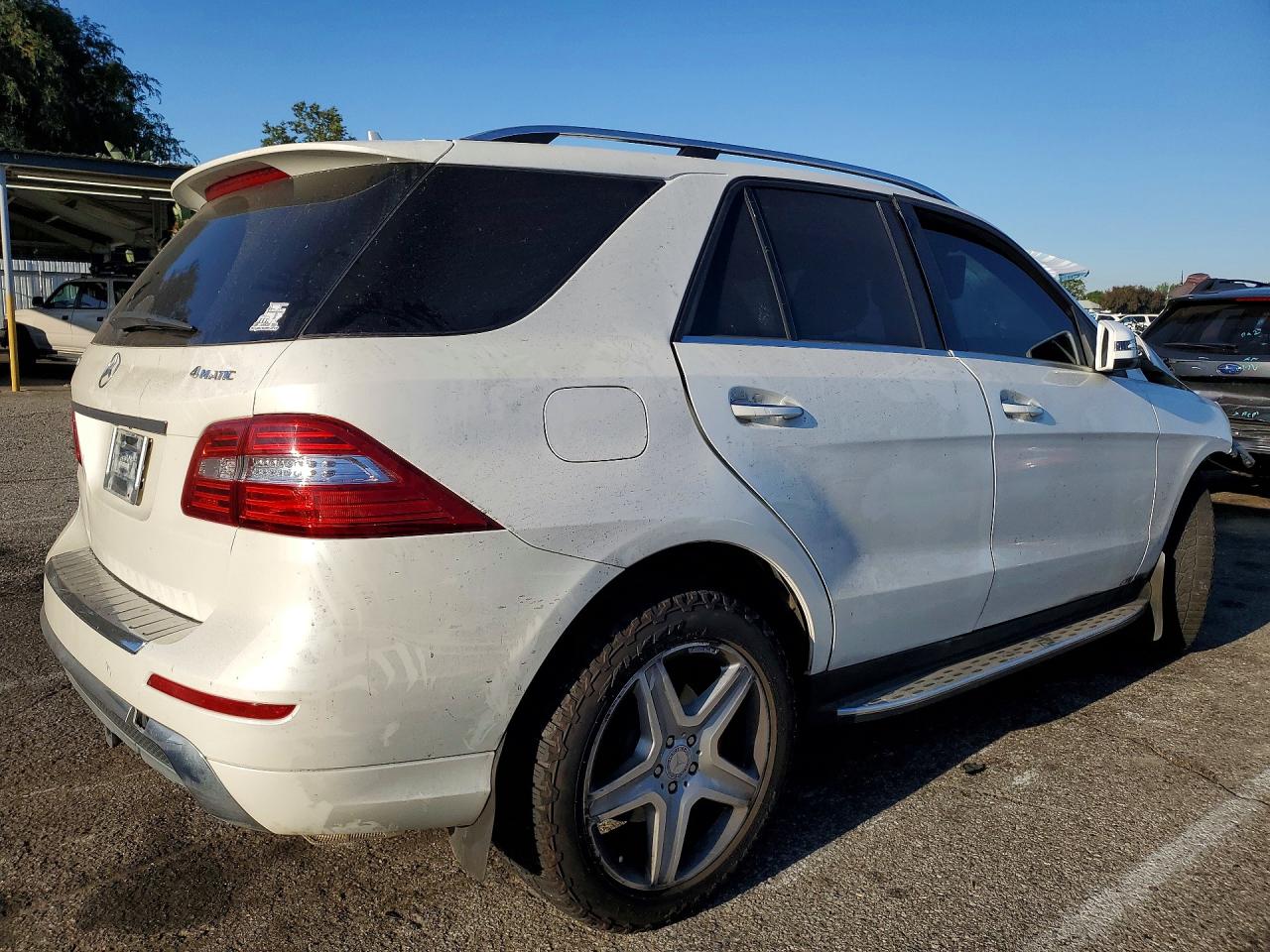 2015 Mercedes-benz Ml 350 4matic White vin: 4JGDA5HB7FA445853