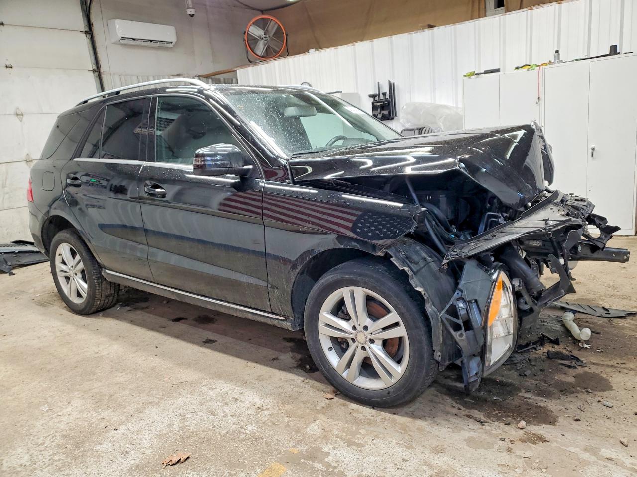 2015 Mercedes-benz Ml 350 4matic Black vin: 4JGDA5HB7FA461311