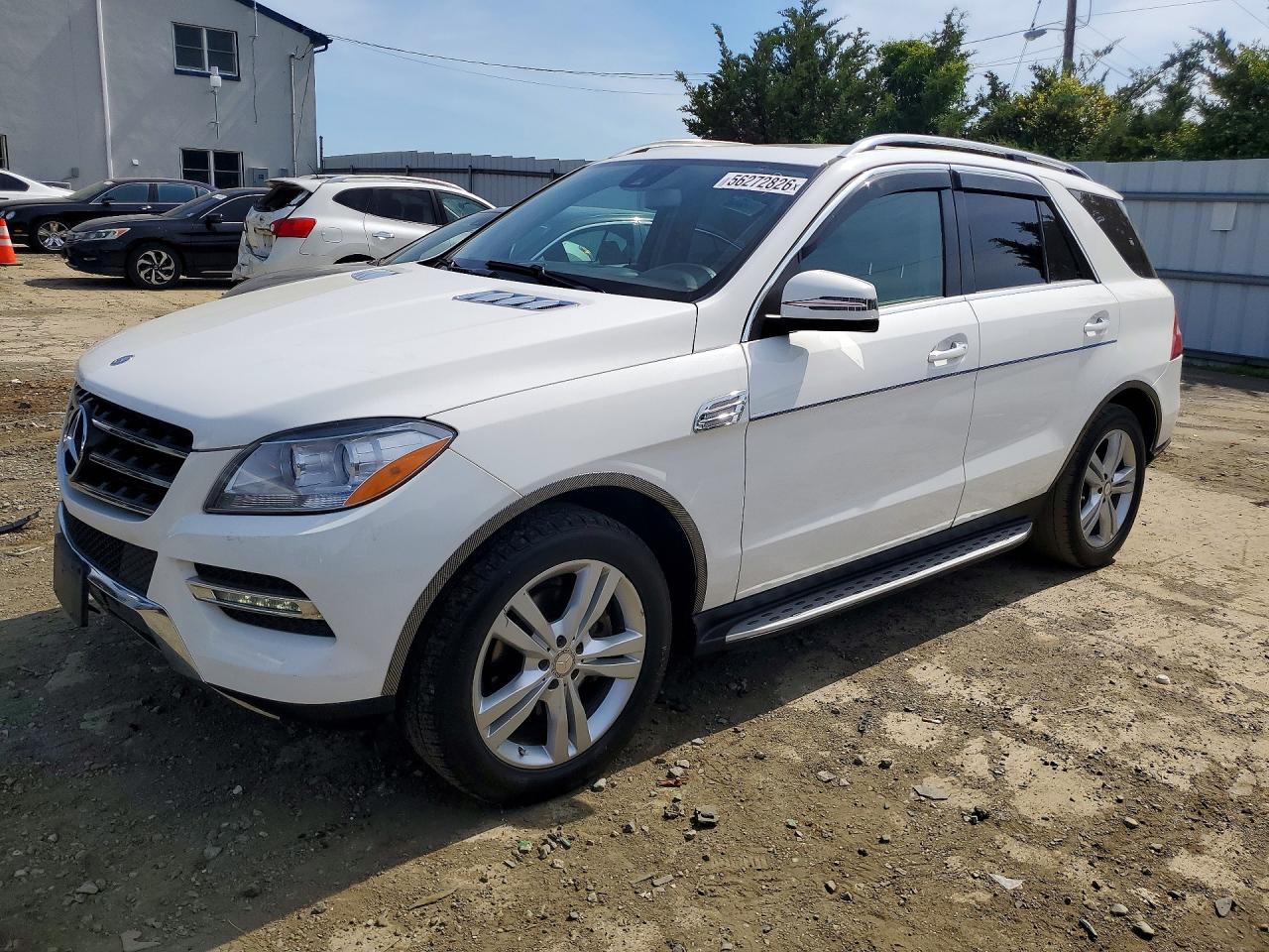 2015 Mercedes-benz Ml 350 4matic White vin: 4JGDA5HB7FA466198