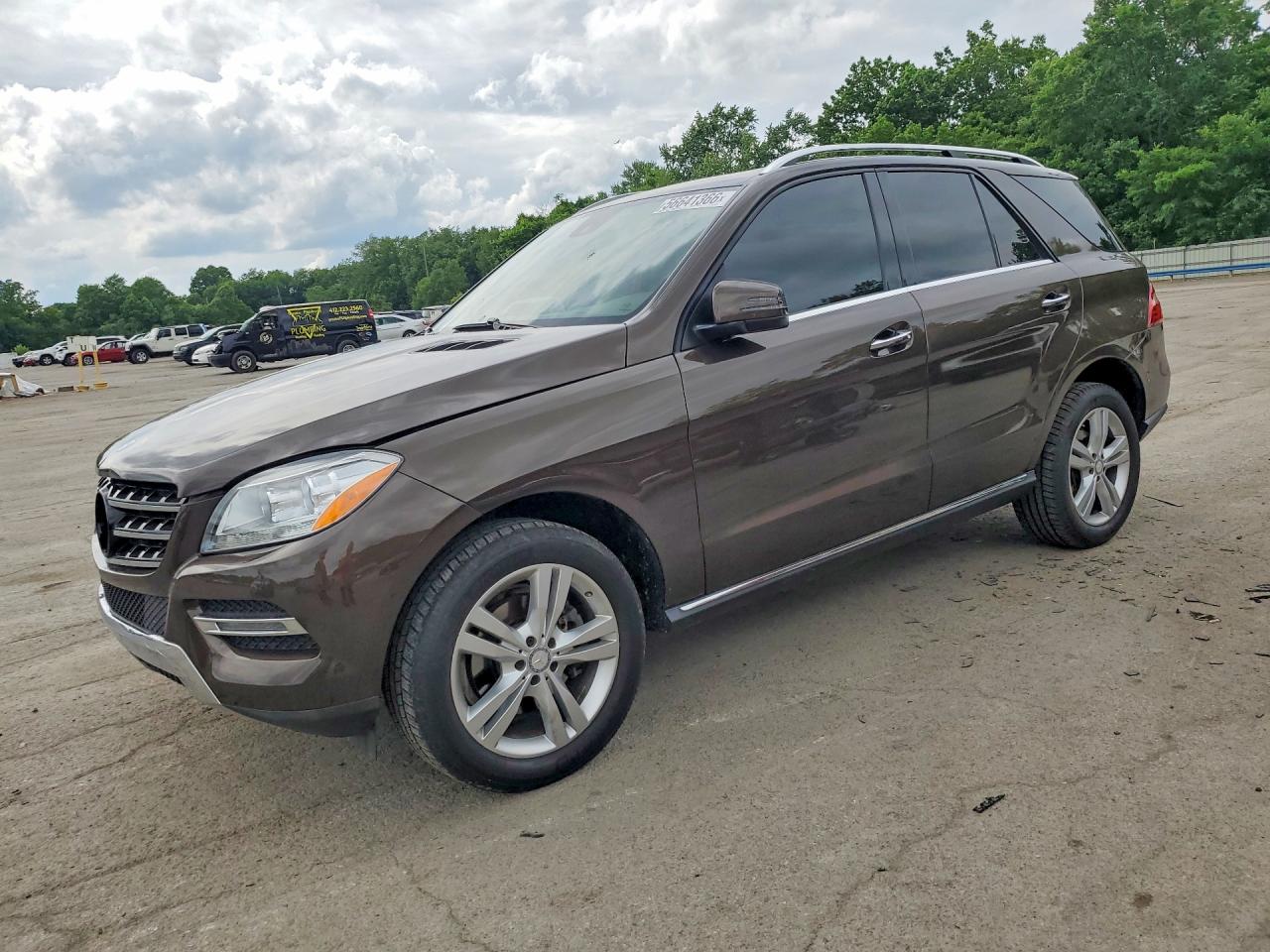 2015 Mercedes-benz Ml 350 4matic Brown vin: 4JGDA5HB7FA482787