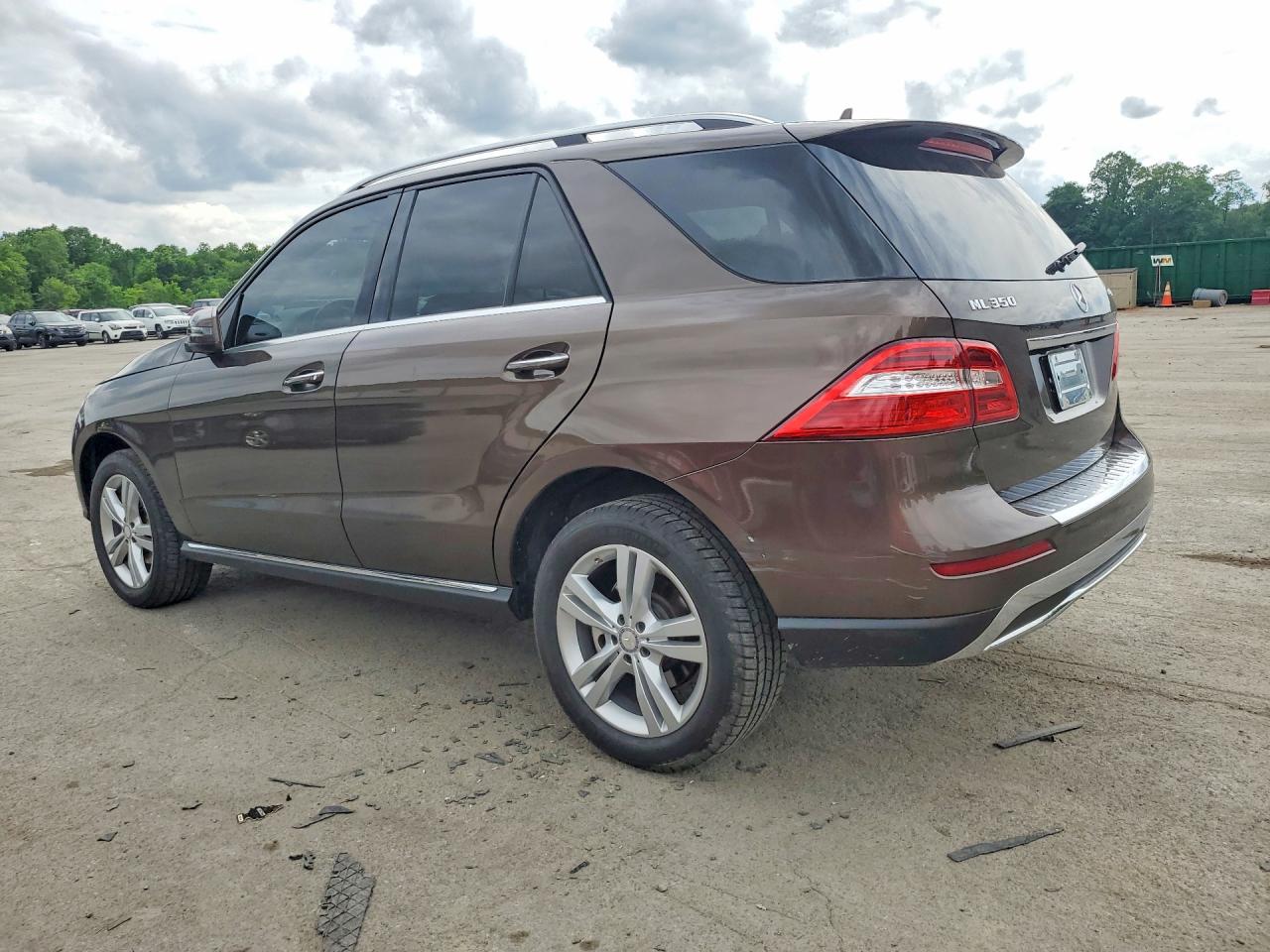 2015 Mercedes-benz Ml 350 4matic Brown vin: 4JGDA5HB7FA482787