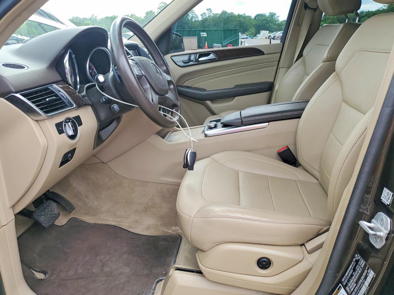 2015 Mercedes-benz Ml 350 4matic Brown vin: 4JGDA5HB7FA482787