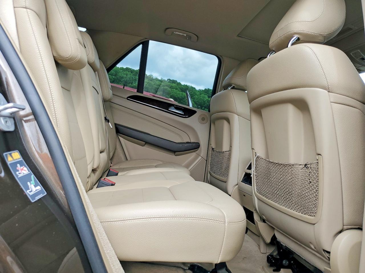 2015 Mercedes-benz Ml 350 4matic Brown vin: 4JGDA5HB7FA482787