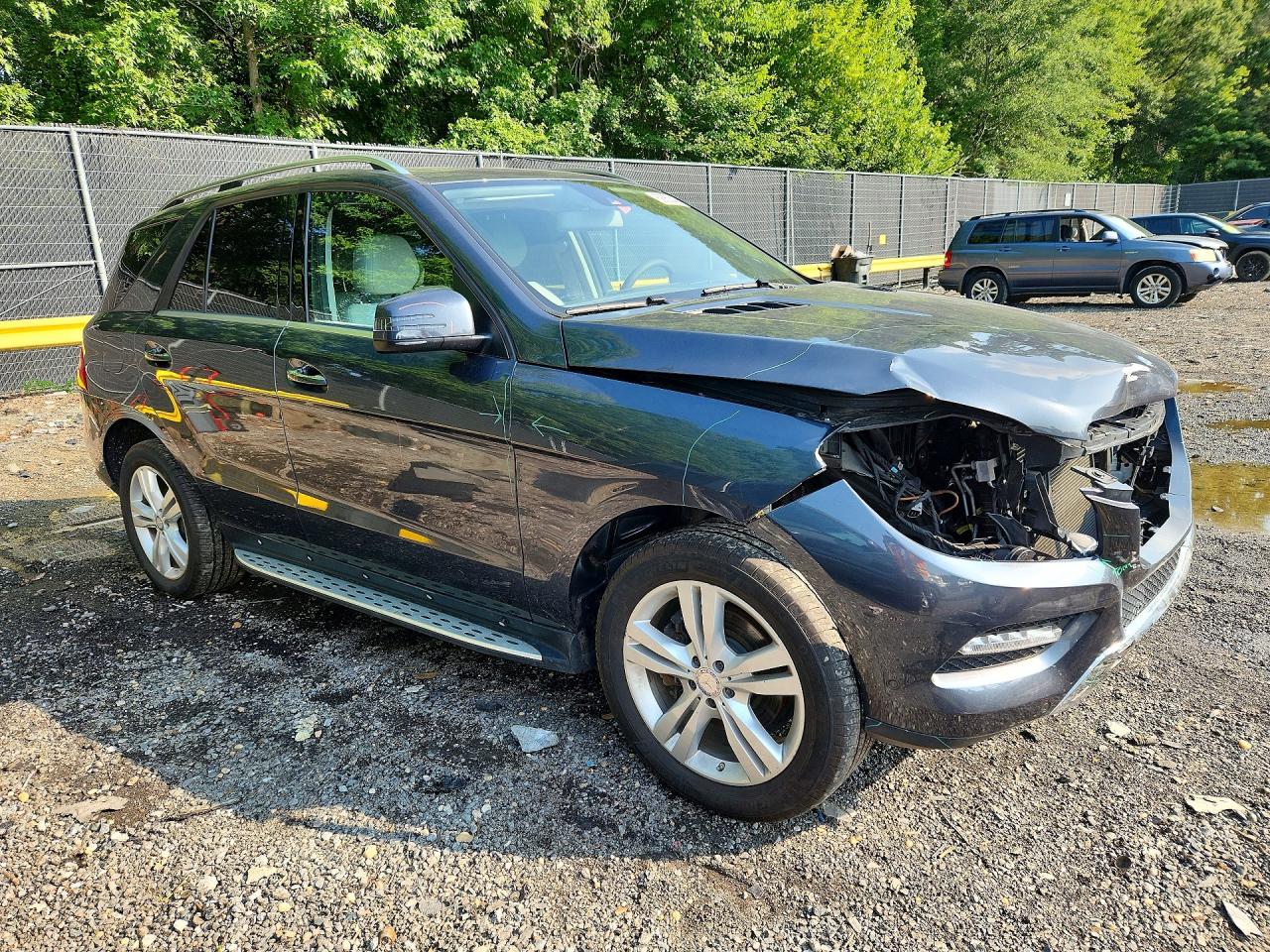 2015 Mercedes-benz Ml 350 4matic Gray vin: 4JGDA5HB7FA487603