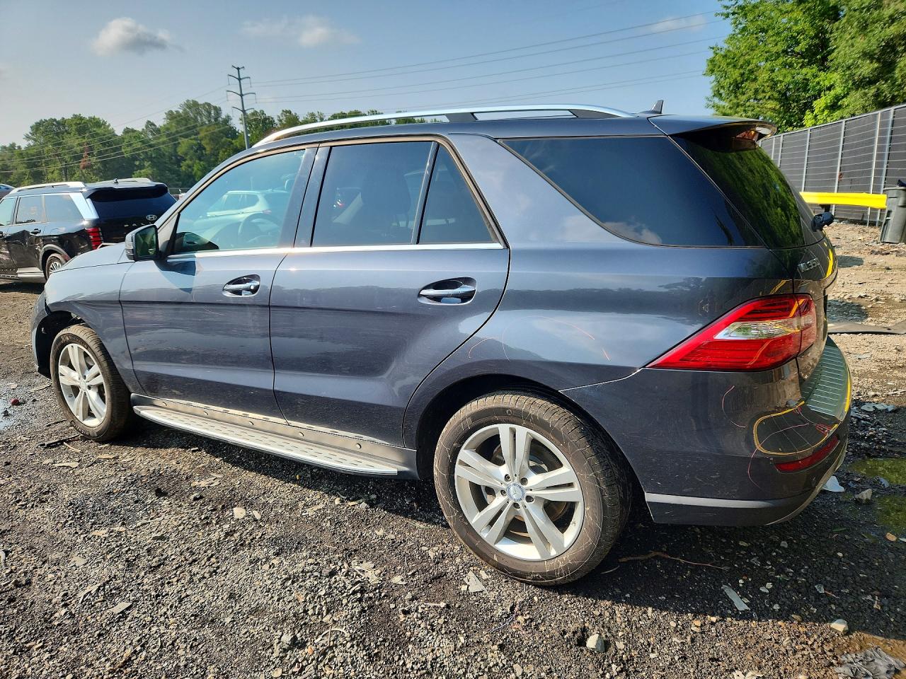 2015 Mercedes-benz Ml 350 4matic Gray vin: 4JGDA5HB7FA487603