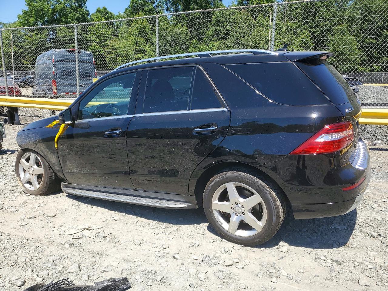 2015 Mercedes-benz Ml 350 4matic Black vin: 4JGDA5HB7FA507414