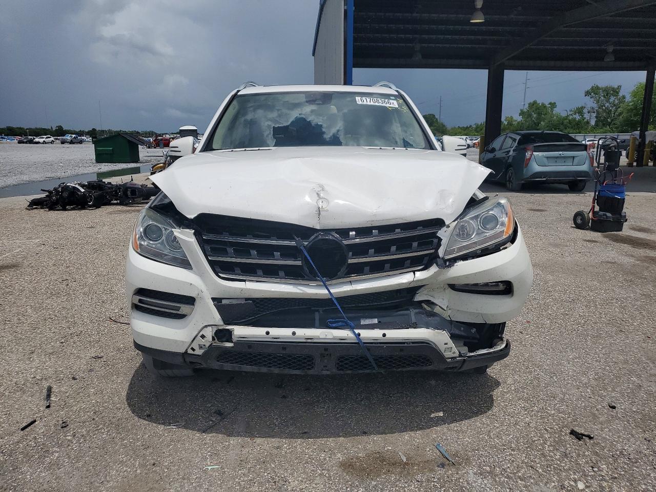 2015 Mercedes-benz Ml 350 4matic White vin: 4JGDA5HB7FA511950
