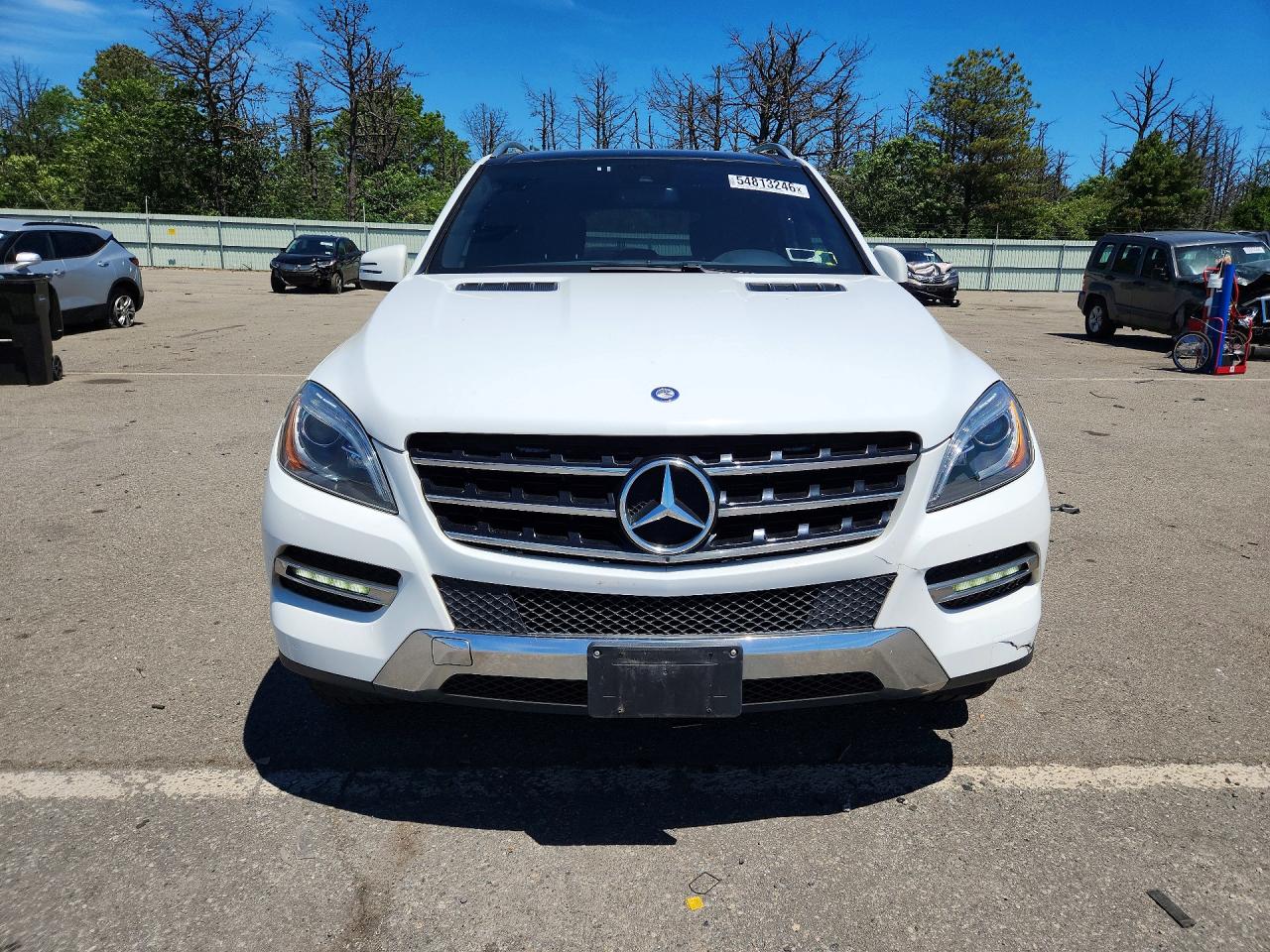 2015 Mercedes-benz Ml 350 4matic Белый vin: 4JGDA5HB7FA586423