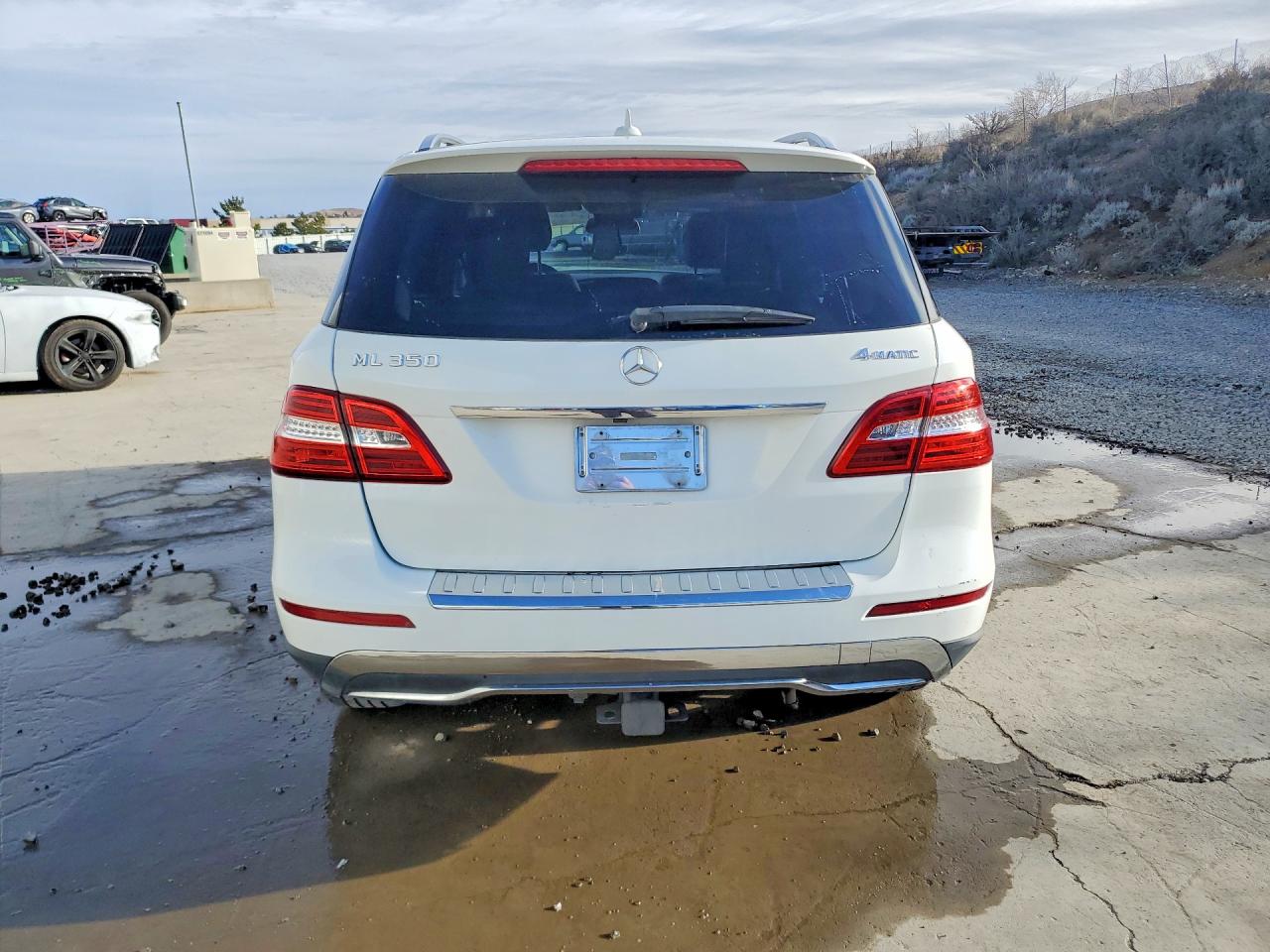 2015 Mercedes-benz Ml 350 4matic White vin: 4JGDA5HB7FA590830