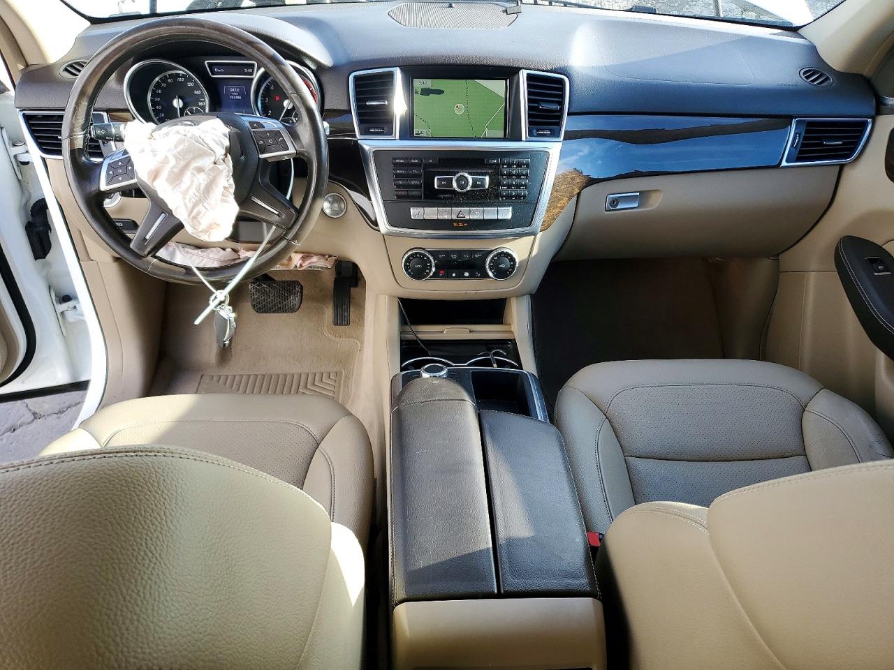 2015 Mercedes-benz Ml 350 4matic White vin: 4JGDA5HB7FA590830