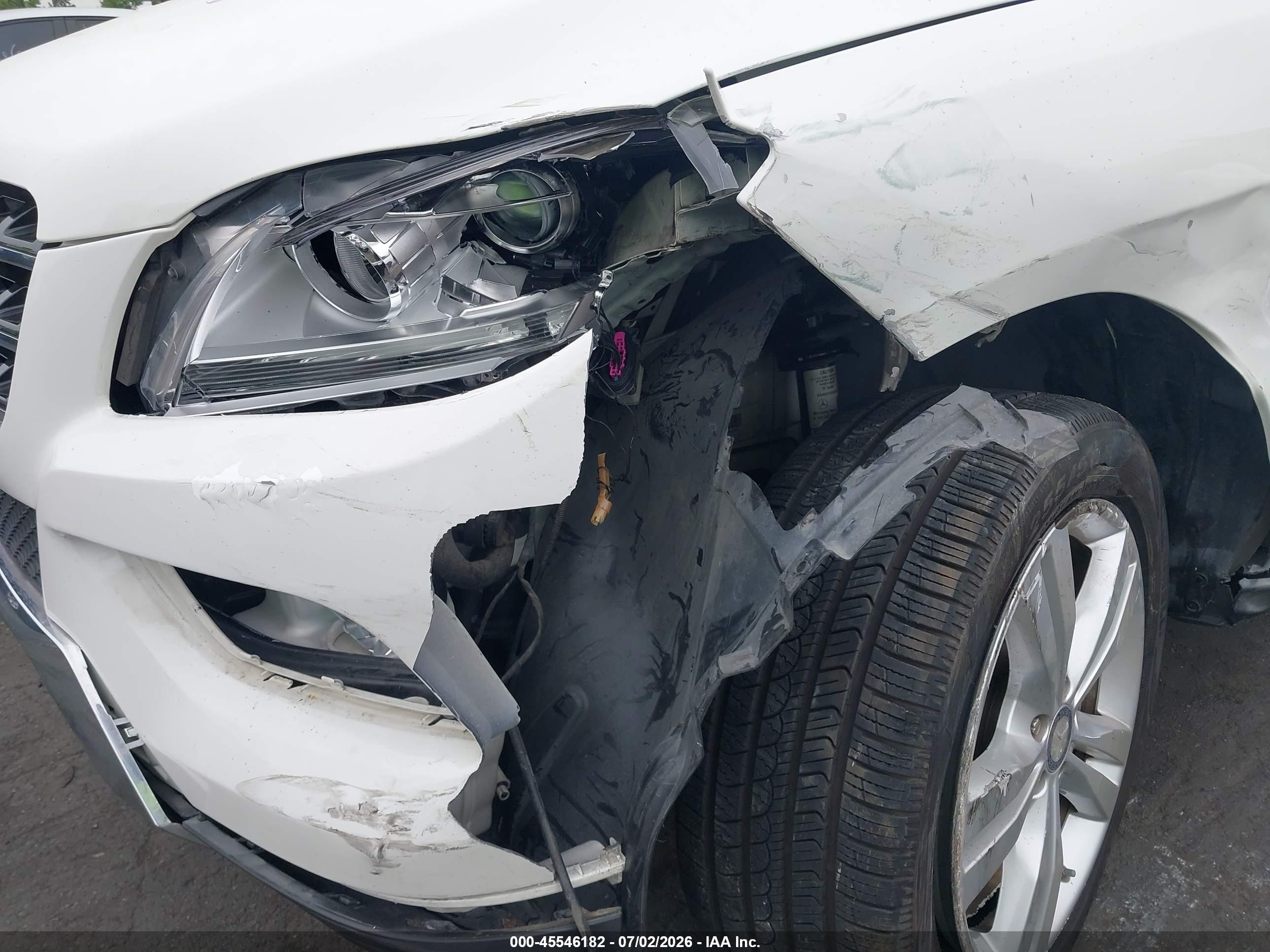 2012 Mercedes-benz Ml 350 4matic White vin: 4JGDA5HB8CA001487