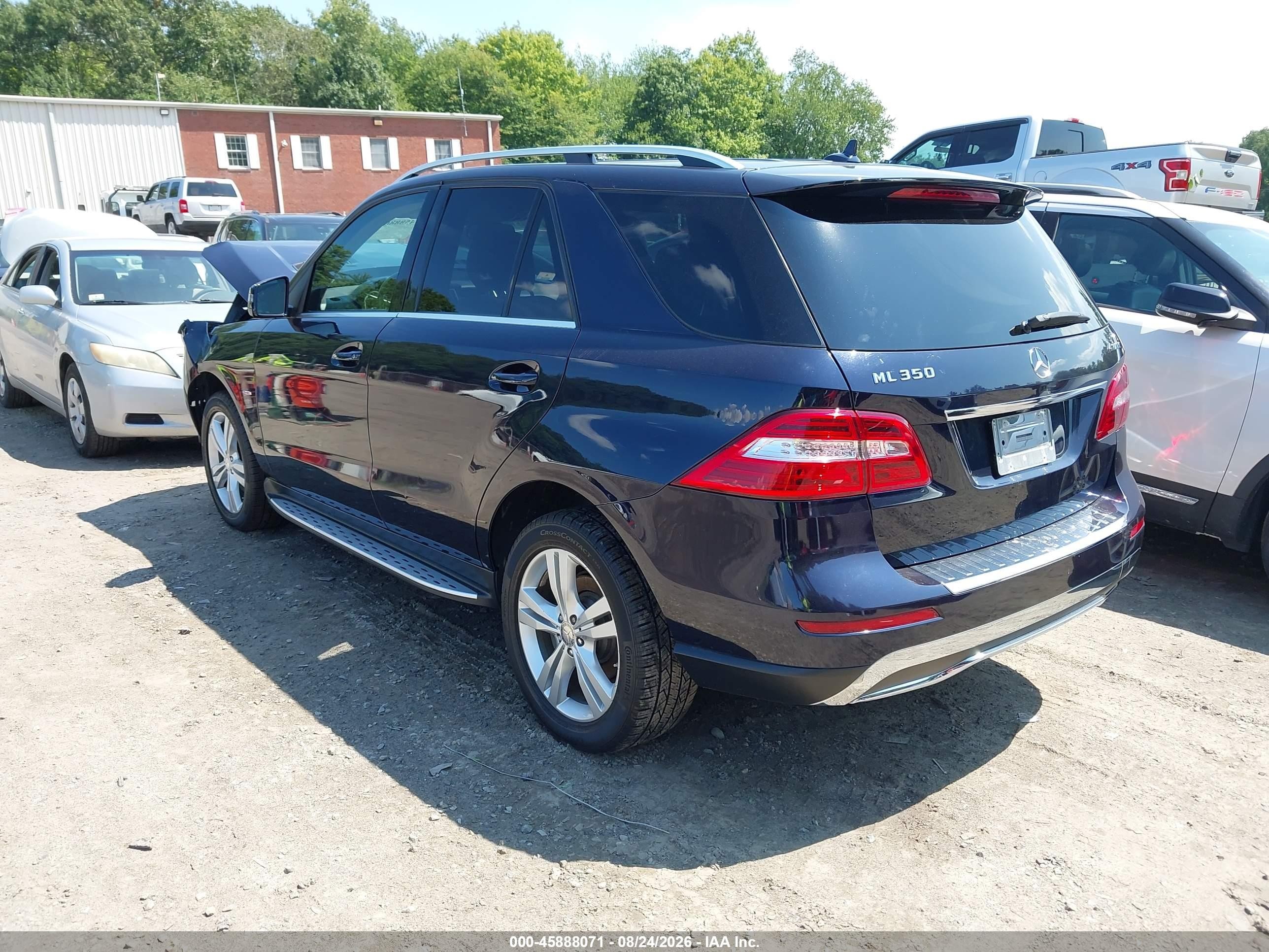 2012 Mercedes-benz Ml 350 4matic Синий vin: 4JGDA5HB8CA008892