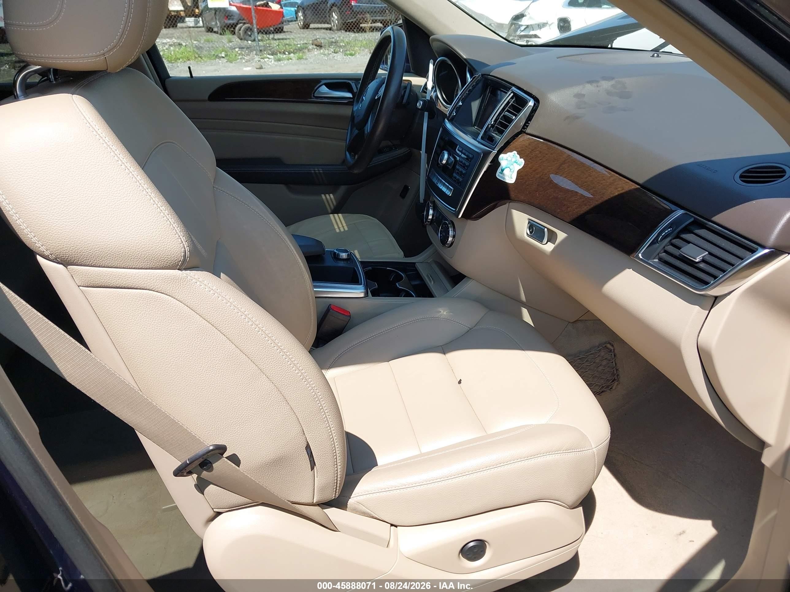 2012 Mercedes-benz Ml 350 4matic Синий vin: 4JGDA5HB8CA008892