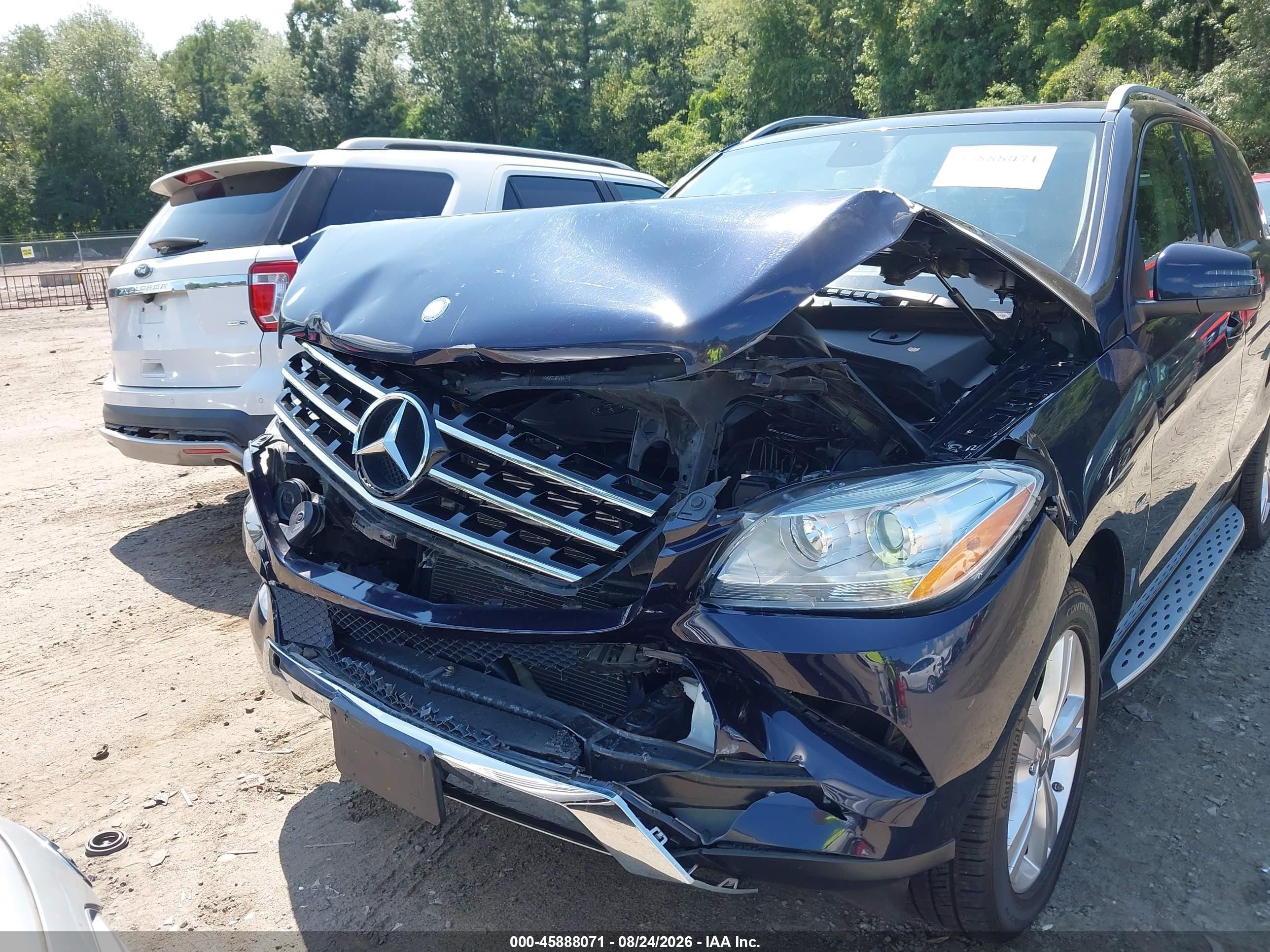2012 Mercedes-benz Ml 350 4matic Синий vin: 4JGDA5HB8CA008892
