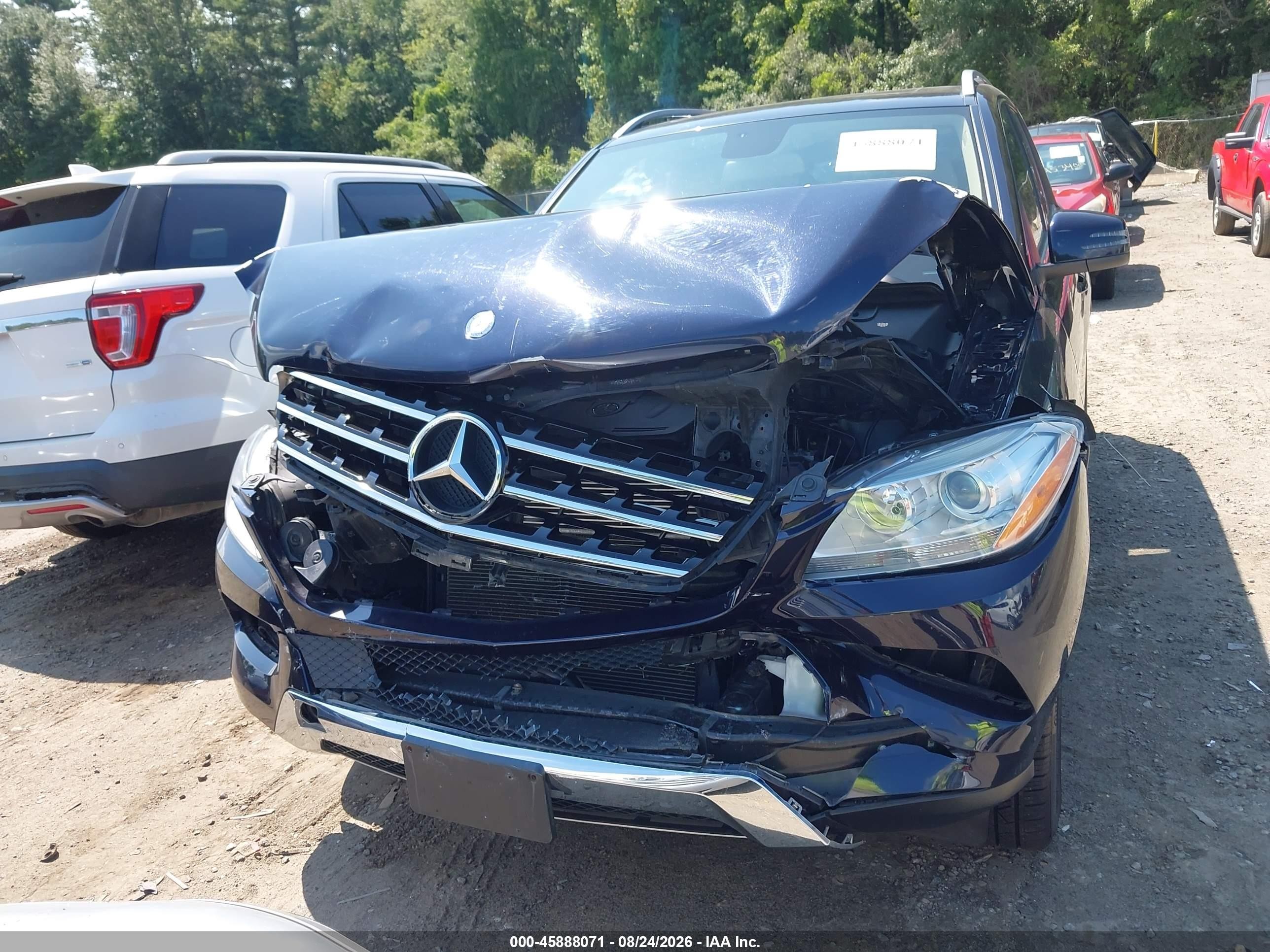 2012 Mercedes-benz Ml 350 4matic Синий vin: 4JGDA5HB8CA008892
