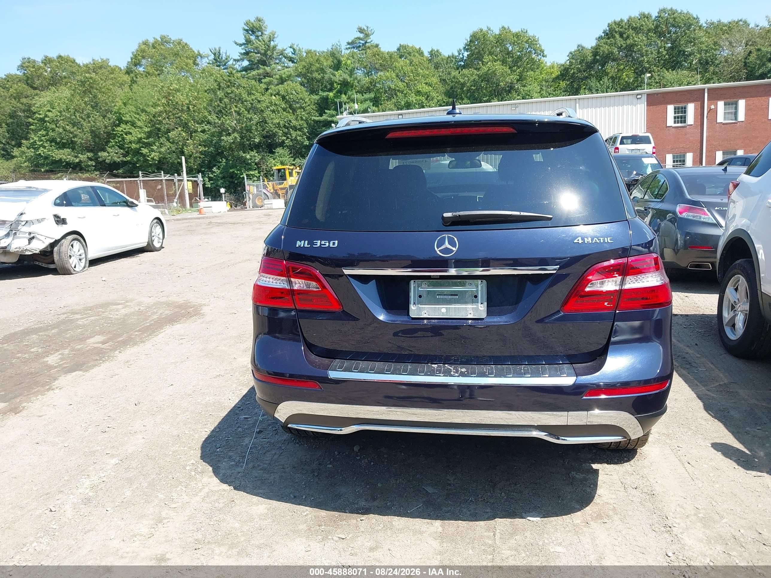 2012 Mercedes-benz Ml 350 4matic Синий vin: 4JGDA5HB8CA008892