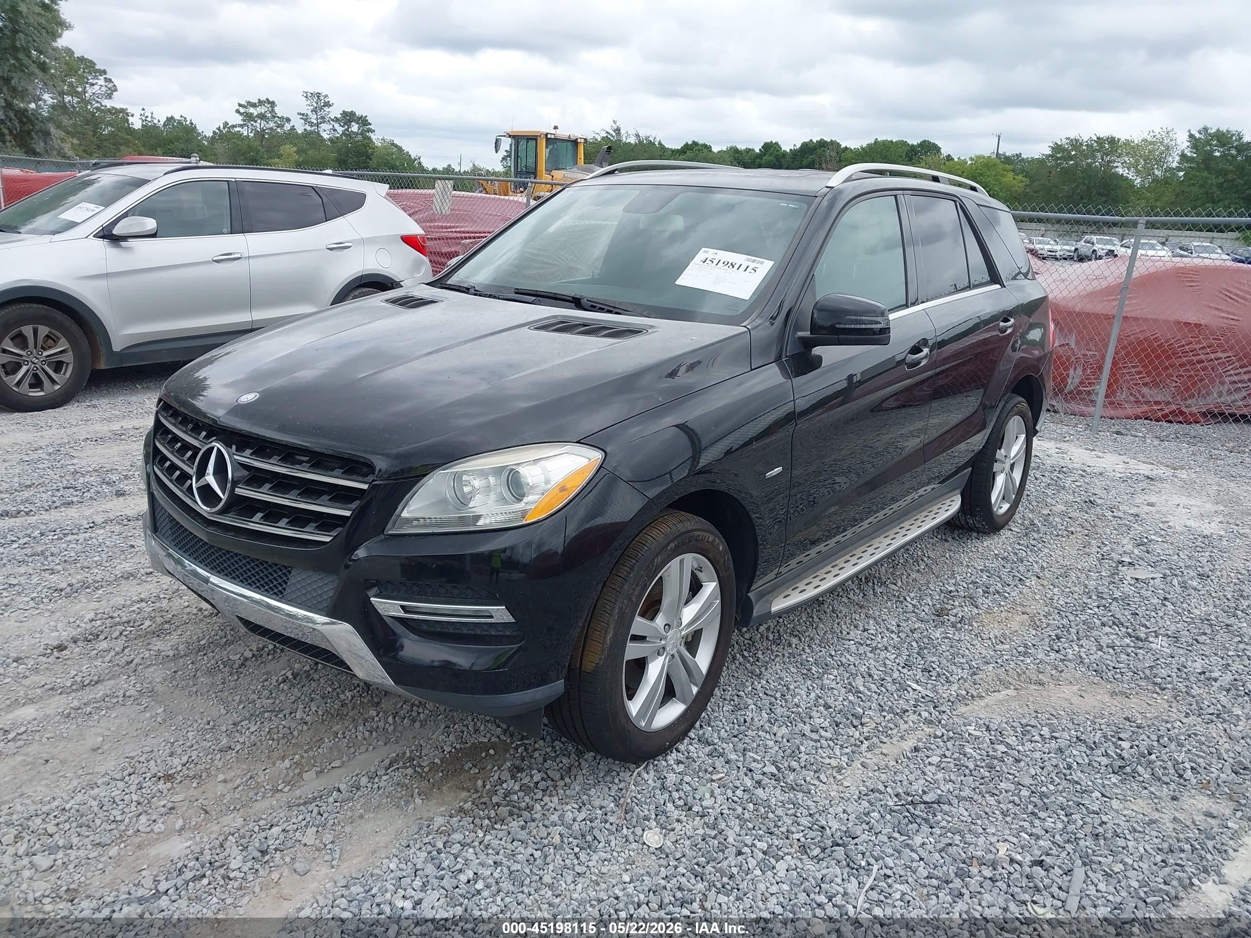 2012 Mercedes-benz Ml 350 4matic Black vin: 4JGDA5HB8CA011324
