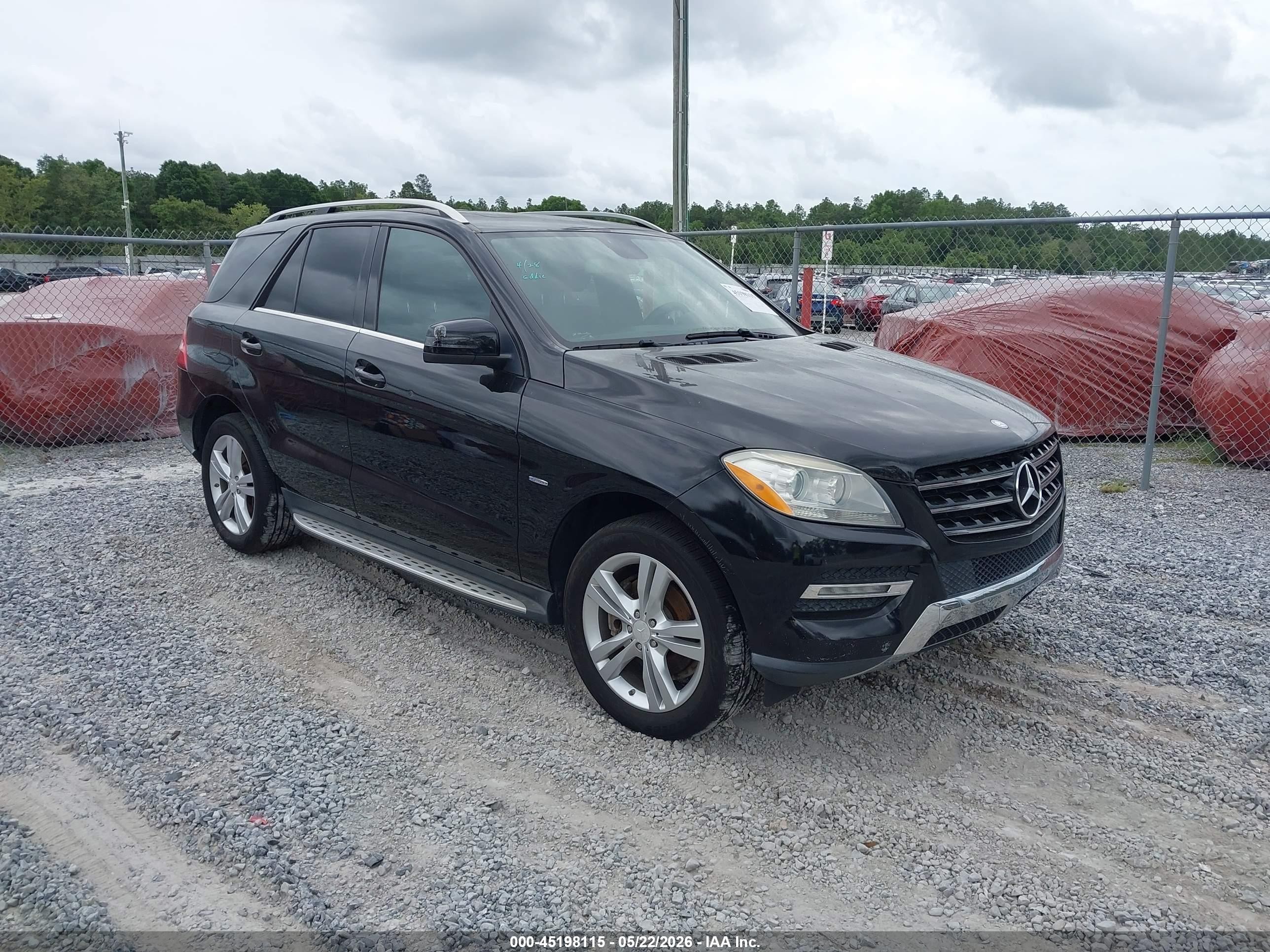2012 Mercedes-benz Ml 350 4matic Black vin: 4JGDA5HB8CA011324