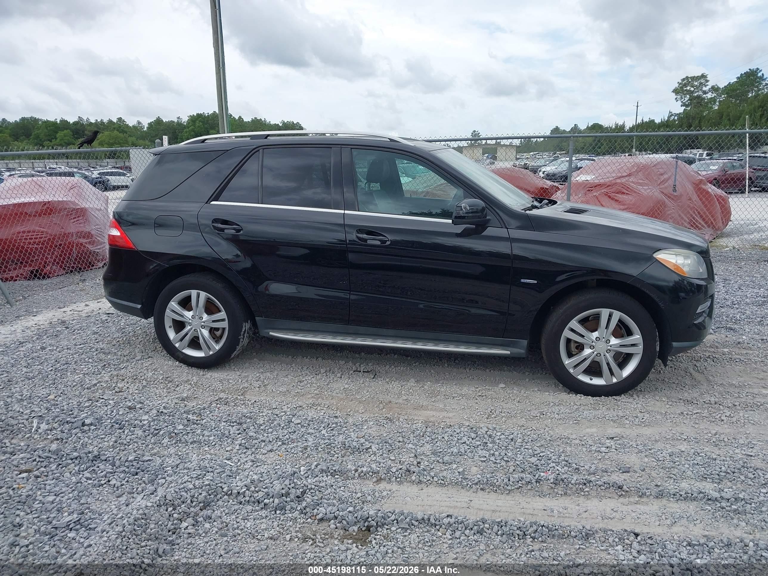 2012 Mercedes-benz Ml 350 4matic Black vin: 4JGDA5HB8CA011324