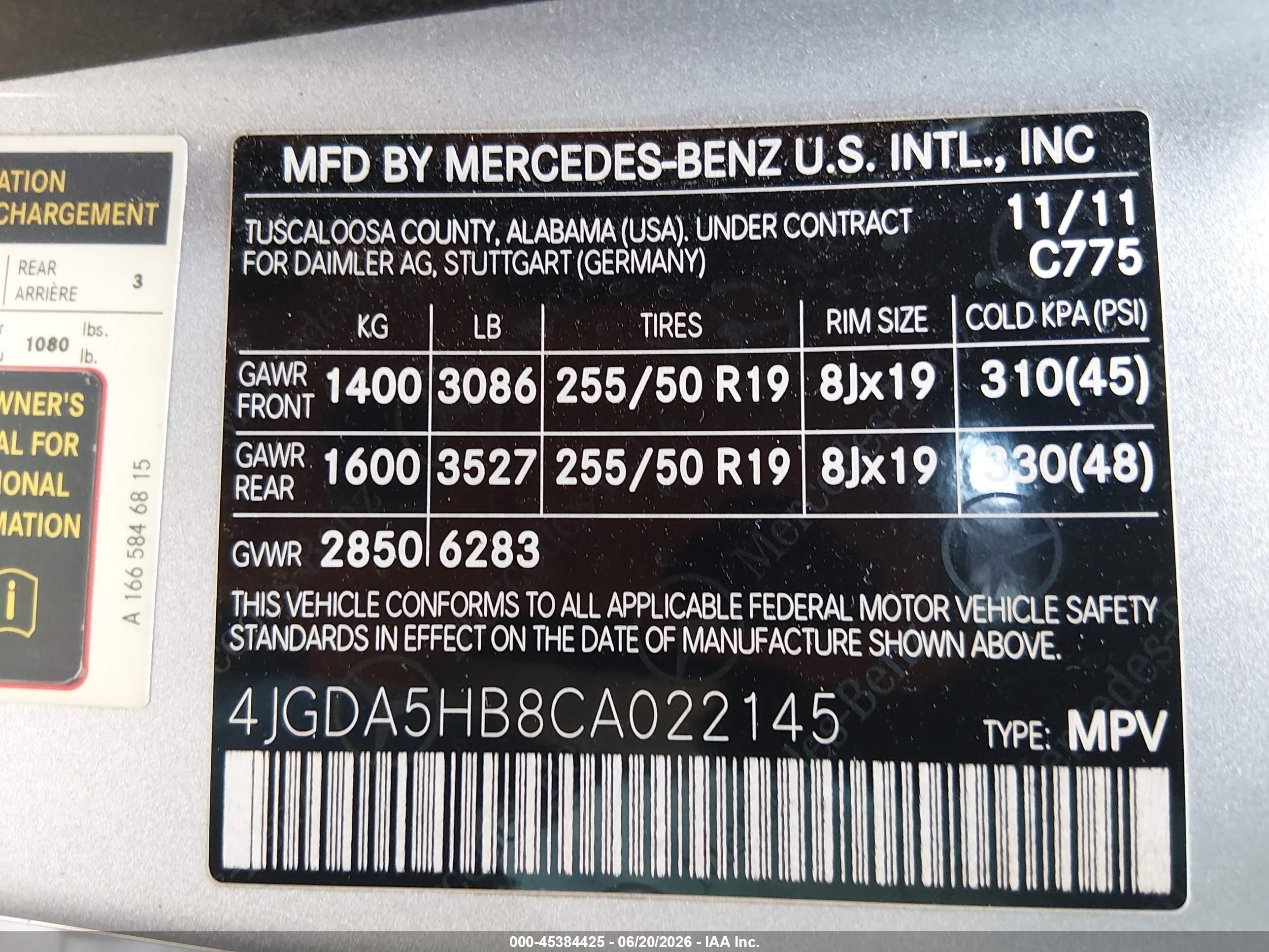2012 Mercedes-benz Ml 350 4matic Silver vin: 4JGDA5HB8CA022145