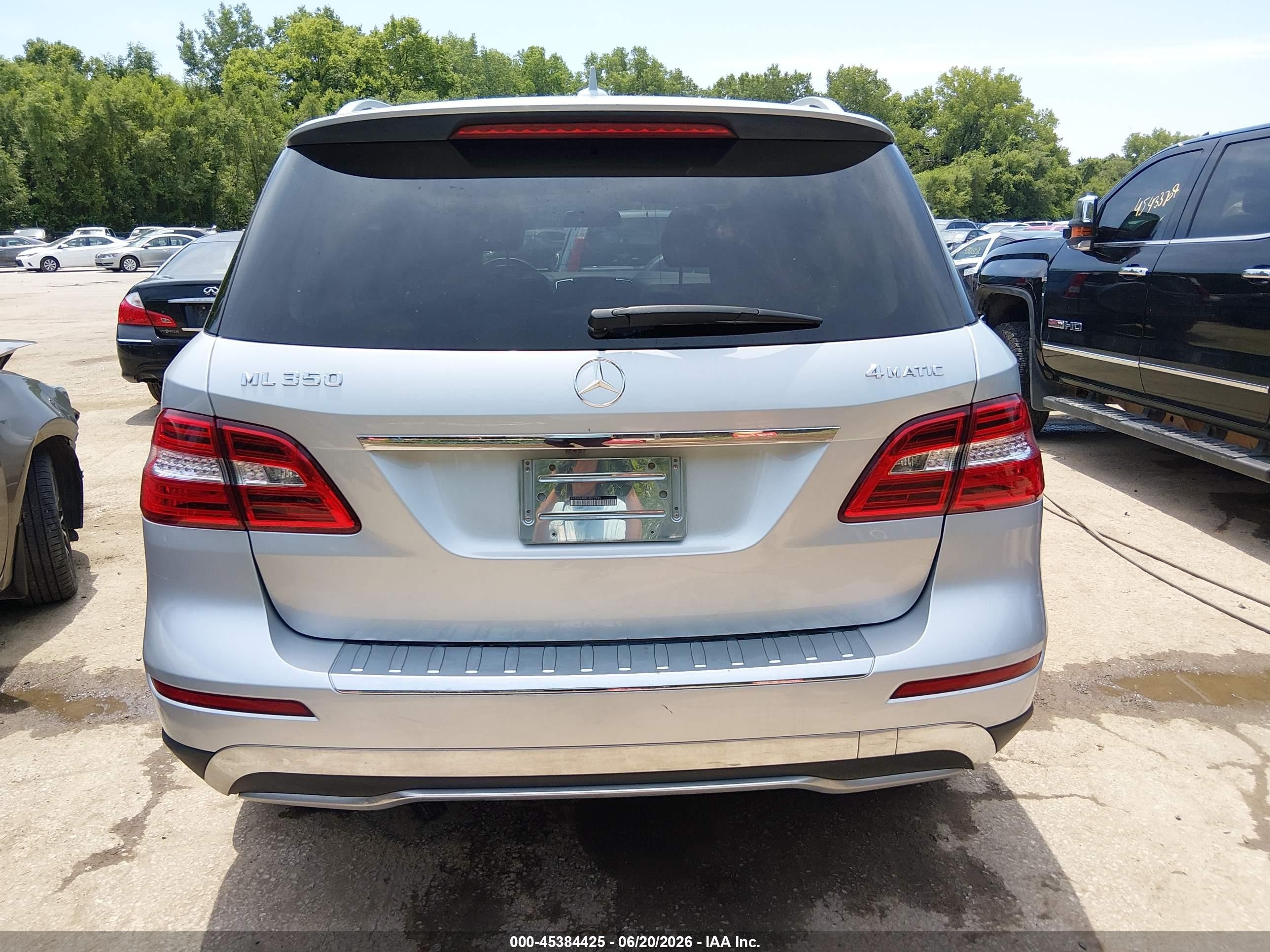 2012 Mercedes-benz Ml 350 4matic Silver vin: 4JGDA5HB8CA022145