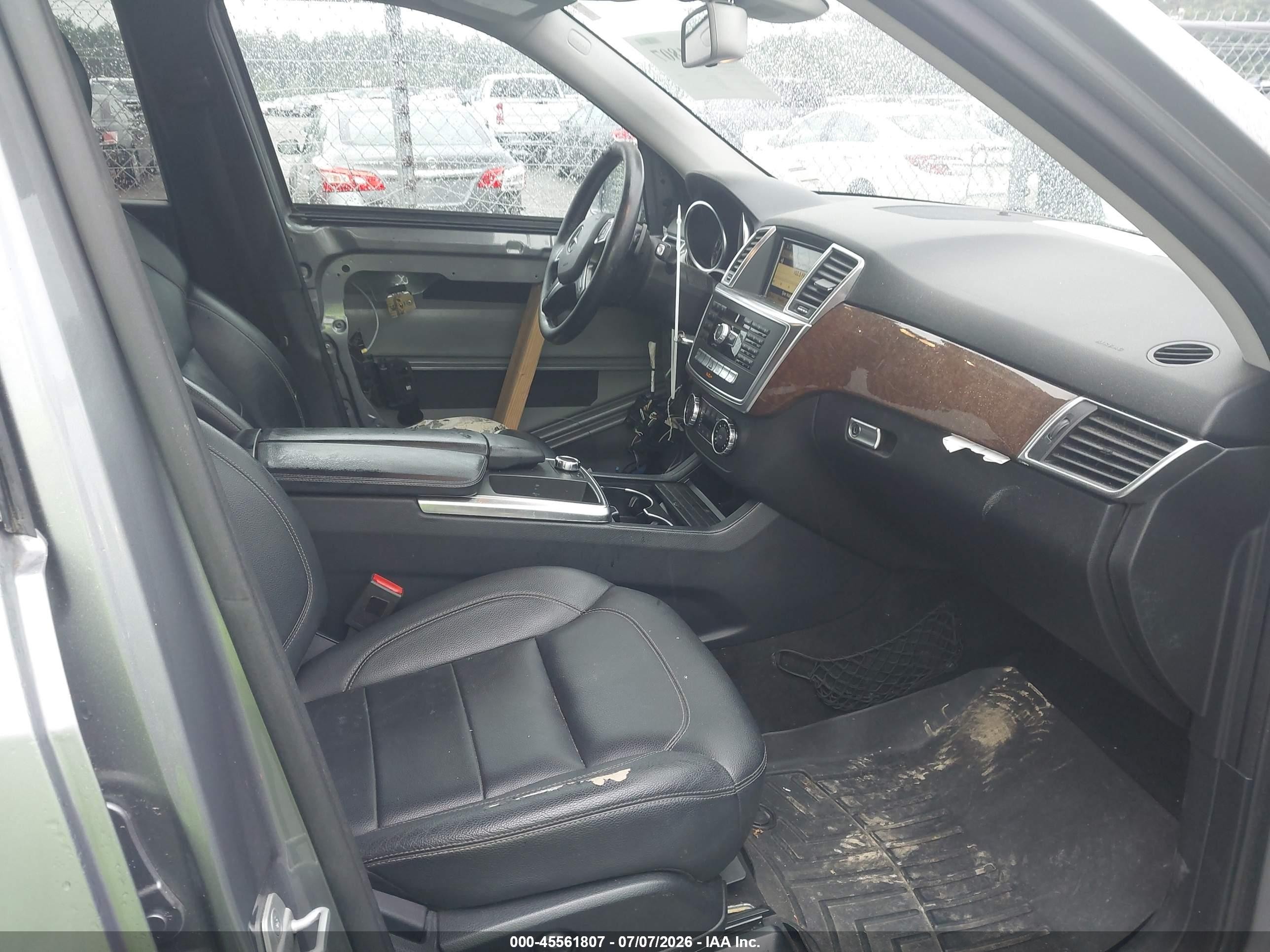 2012 Mercedes-benz Ml 350 4matic Gray vin: 4JGDA5HB8CA023733
