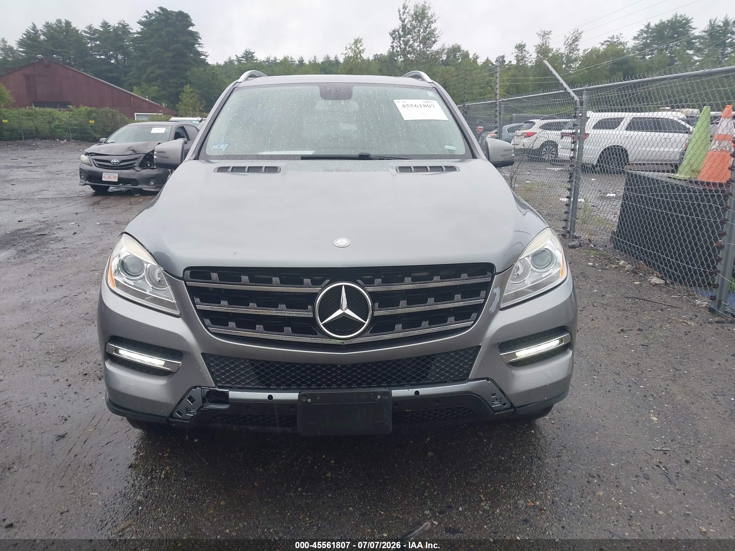 2012 Mercedes-benz Ml 350 4matic Gray vin: 4JGDA5HB8CA023733