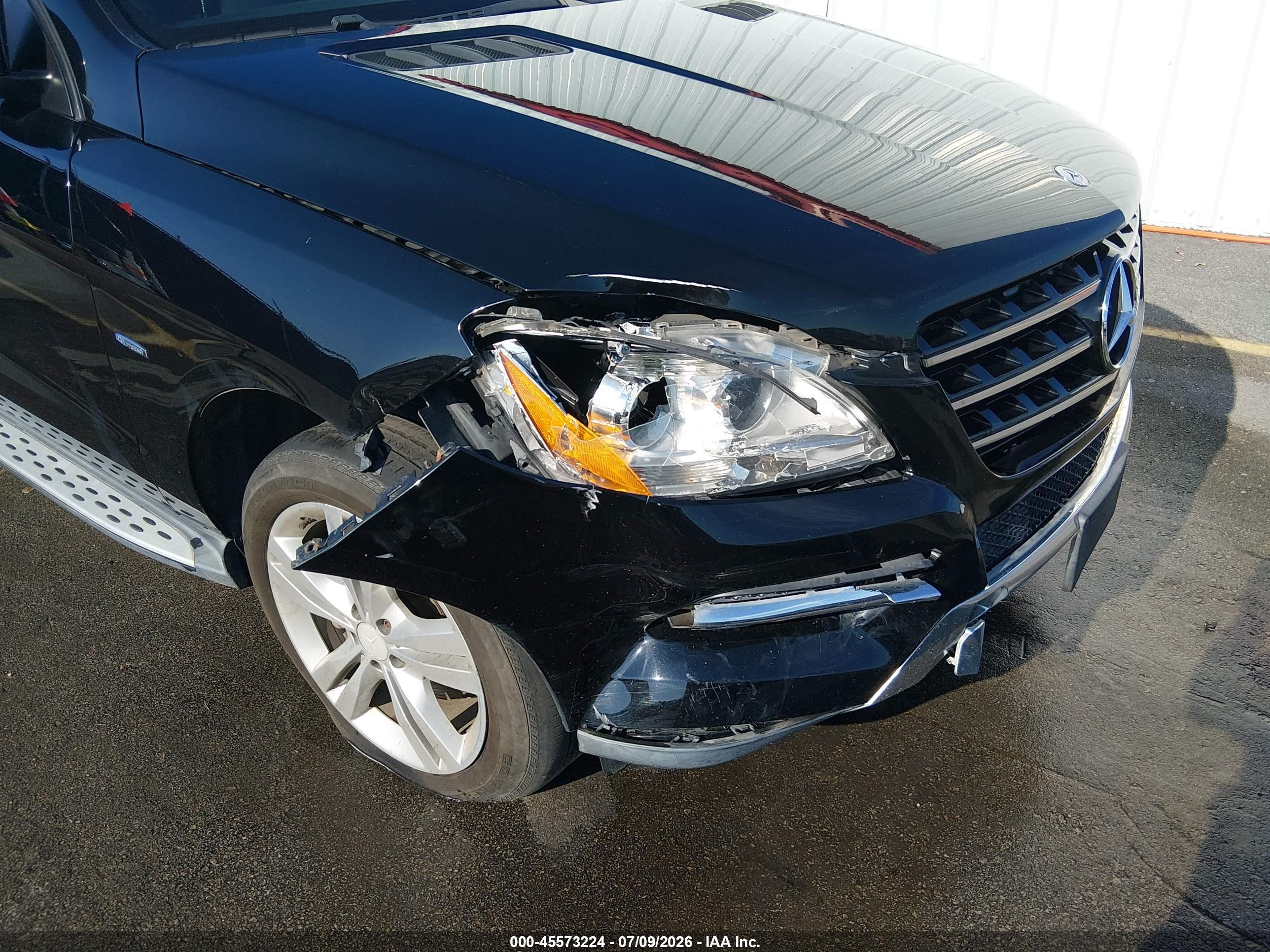2012 Mercedes-benz Ml 350 4matic Black vin: 4JGDA5HB8CA030150