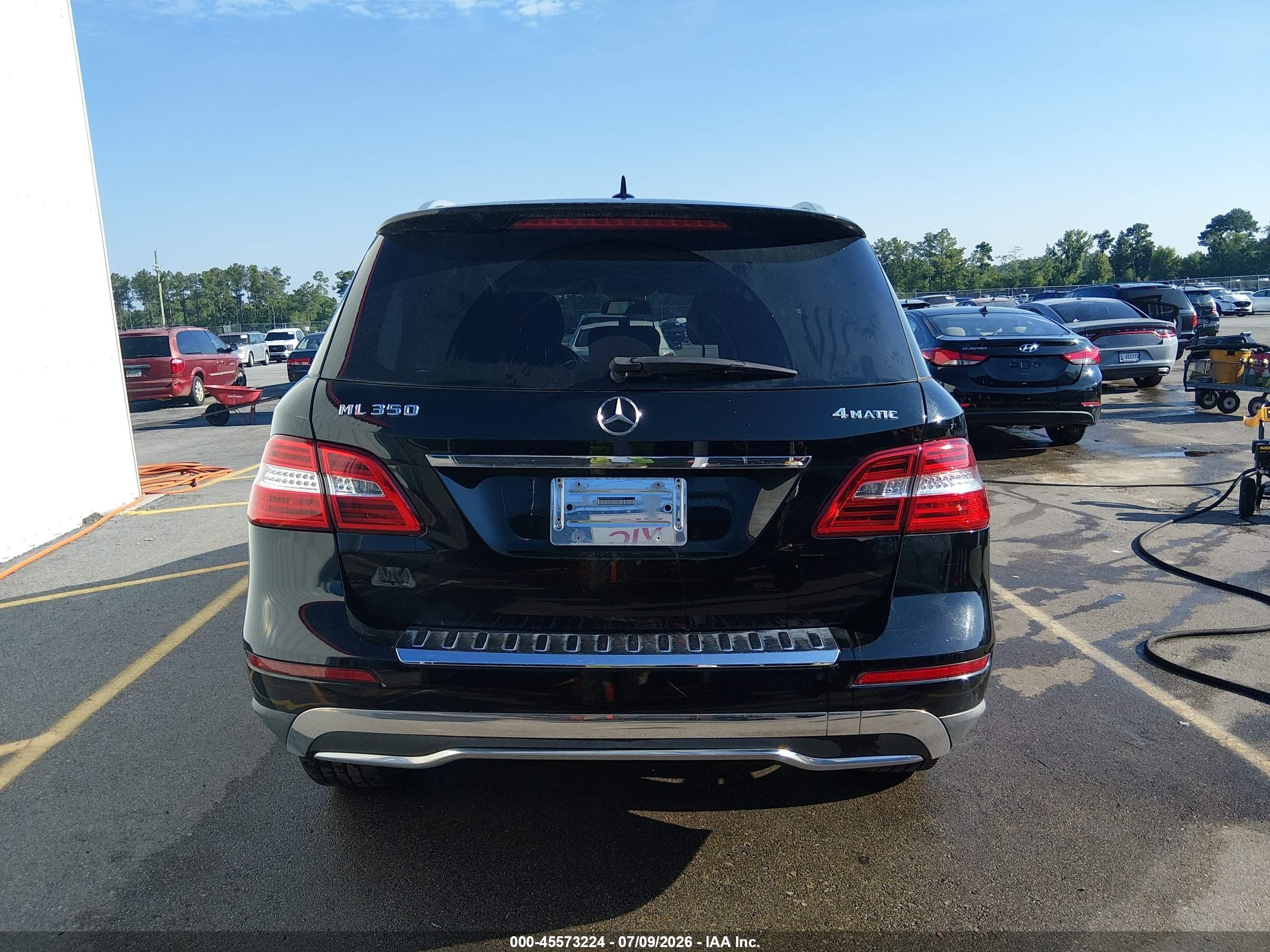 2012 Mercedes-benz Ml 350 4matic Black vin: 4JGDA5HB8CA030150