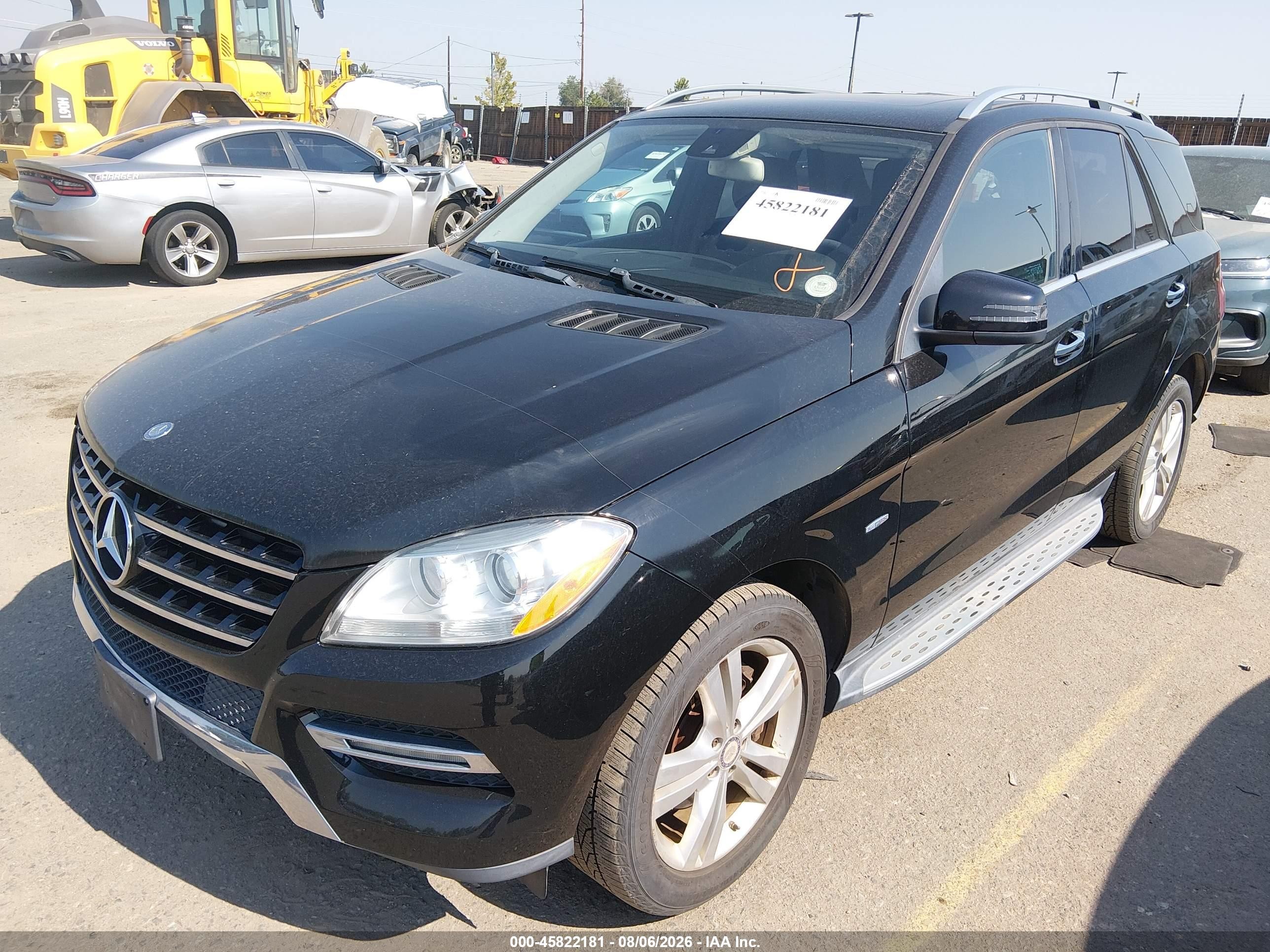 2012 Mercedes-benz Ml 350 4matic Черный vin: 4JGDA5HB8CA068350
