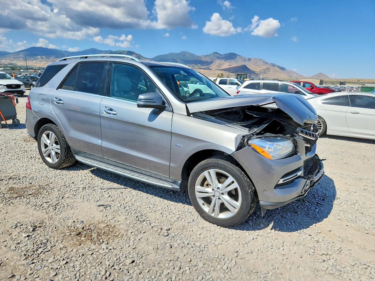 2012 Mercedes-benz Ml 350 4matic Silver vin: 4JGDA5HB8CA075640