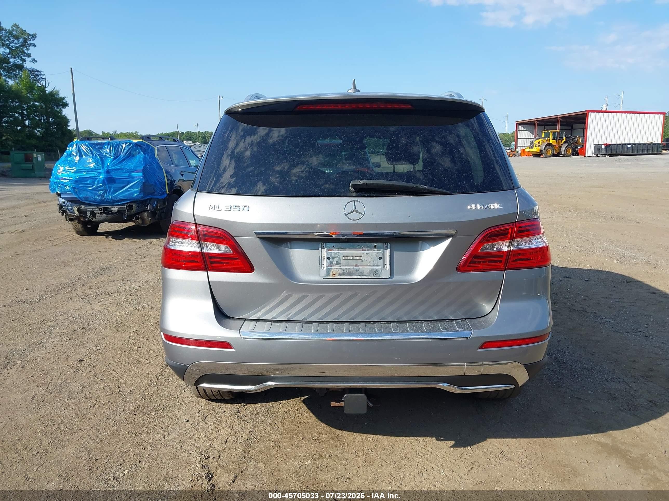 2012 Mercedes-benz Ml 350 4matic Gray vin: 4JGDA5HB8CA079297