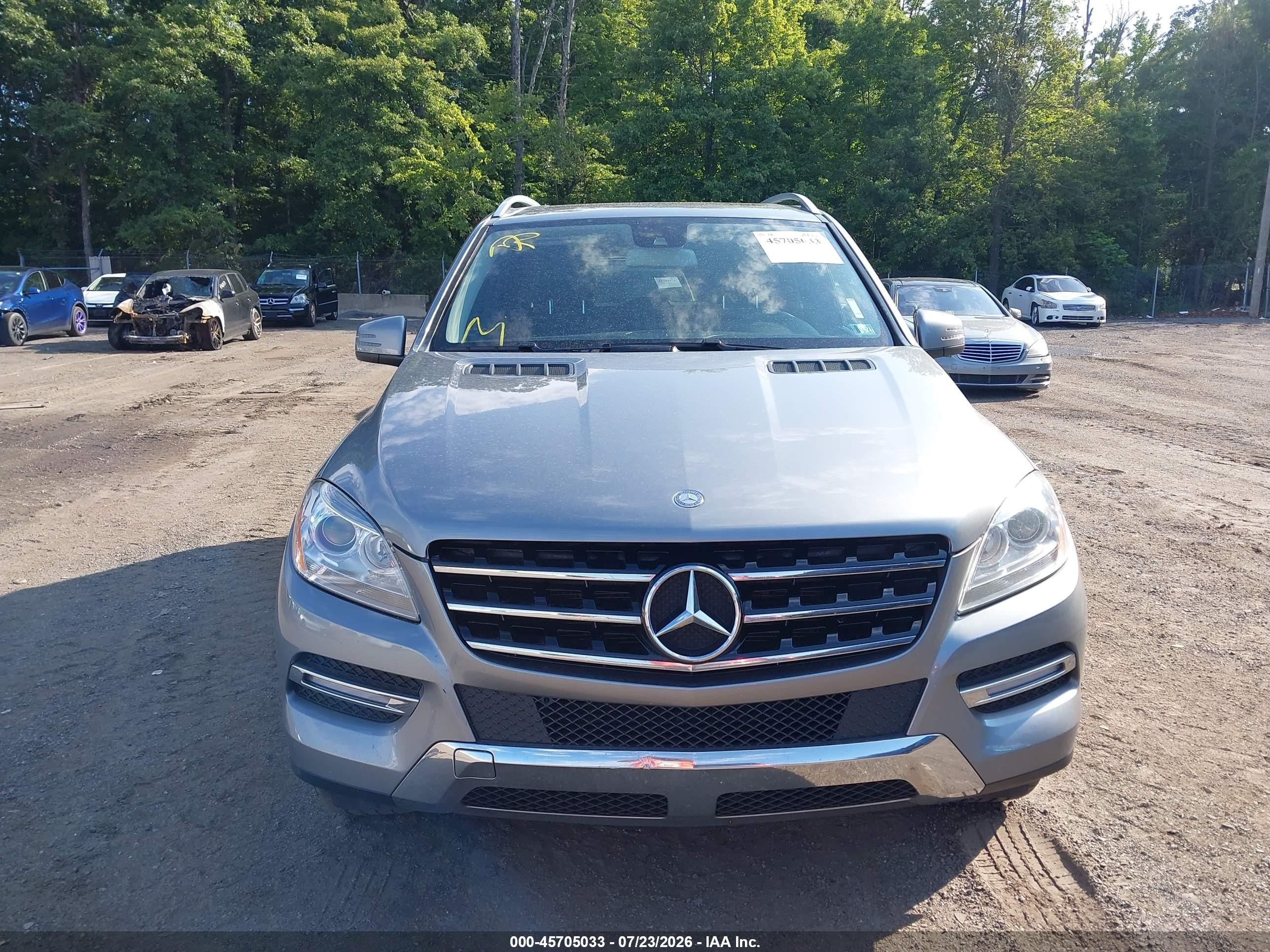 2012 Mercedes-benz Ml 350 4matic Gray vin: 4JGDA5HB8CA079297
