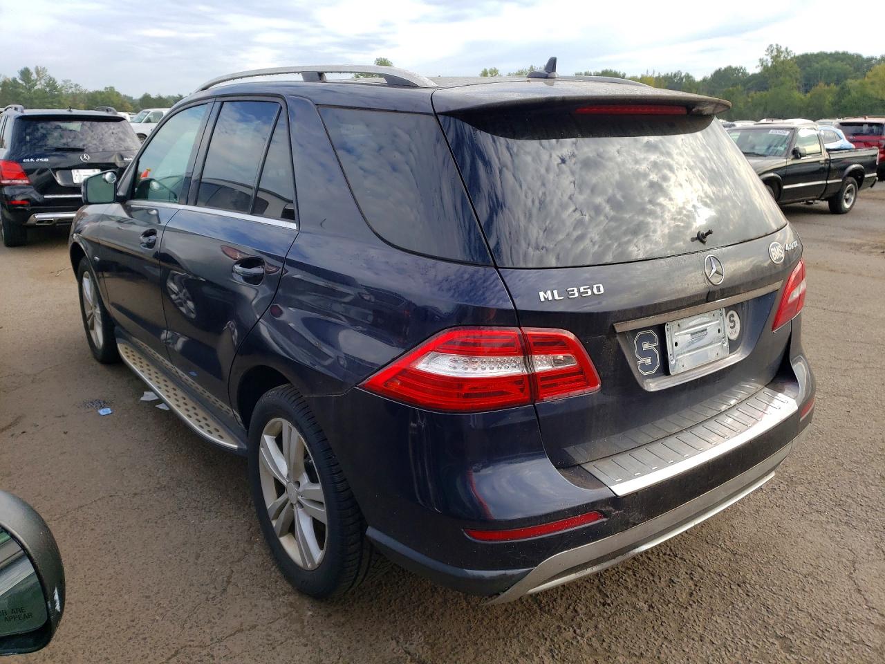 2012 Mercedes-benz Ml 350 4matic Blue vin: 4JGDA5HB8CA088100