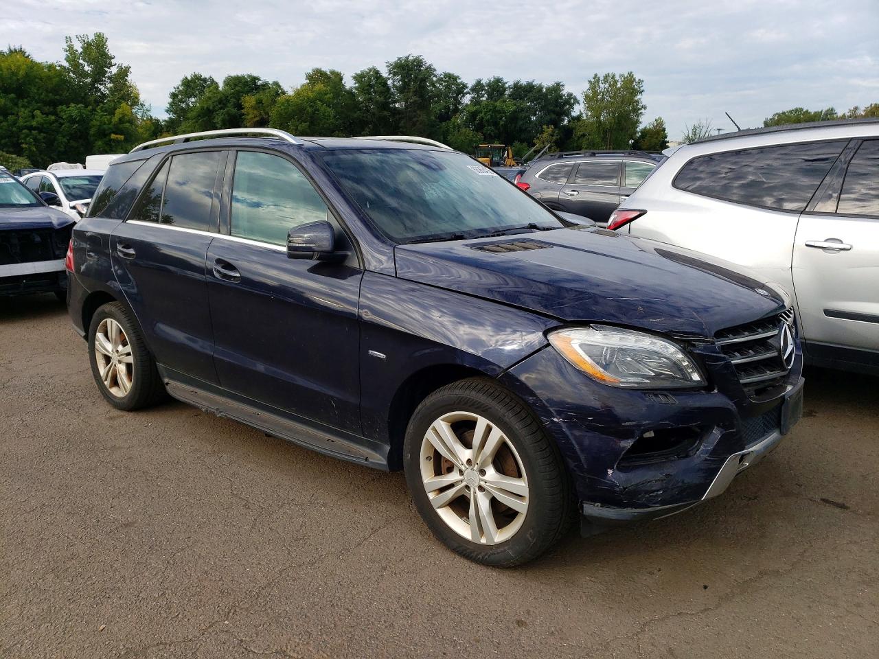 2012 Mercedes-benz Ml 350 4matic Blue vin: 4JGDA5HB8CA088100