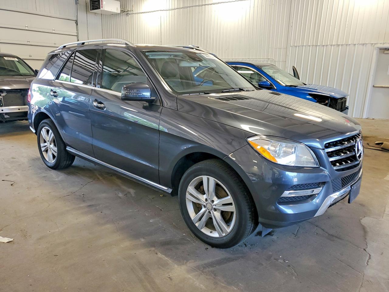 2013 Mercedes-benz Ml 350 4matic Gray vin: 4JGDA5HB8DA174153