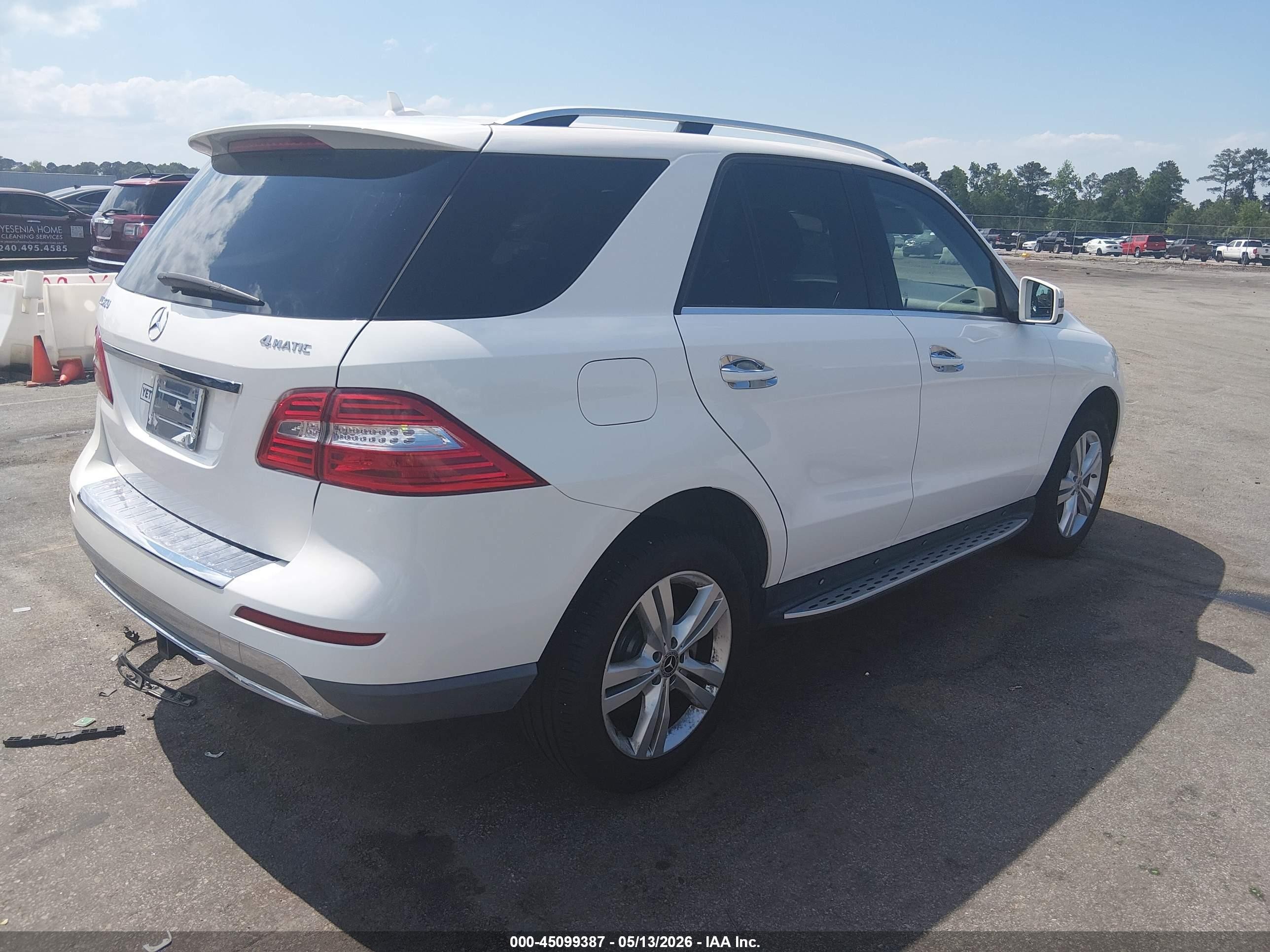 2014 Mercedes-benz Ml 350 4matic Белый vin: 4JGDA5HB8EA279616