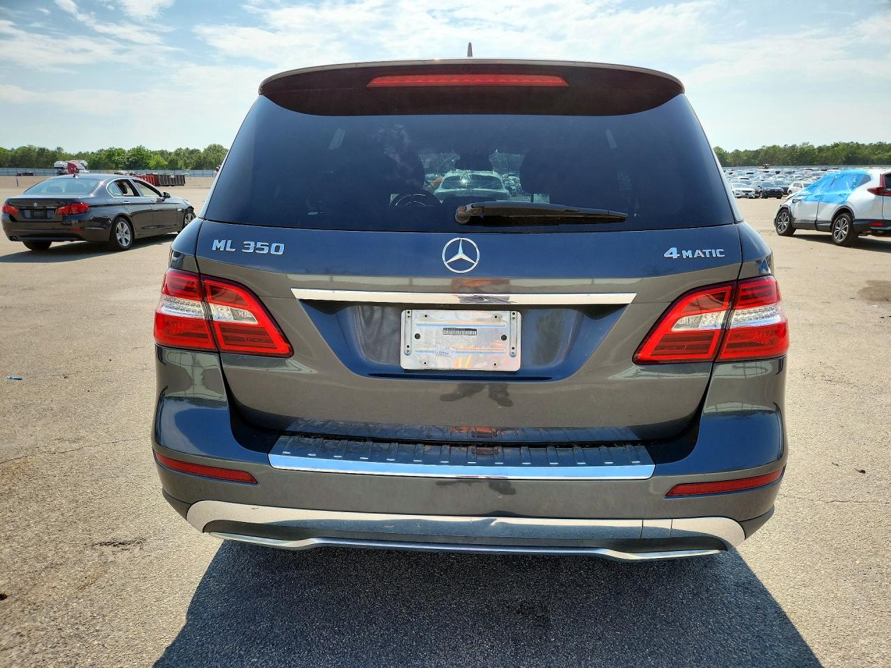 2014 Mercedes-benz Ml 350 4matic Gray vin: 4JGDA5HB8EA319323