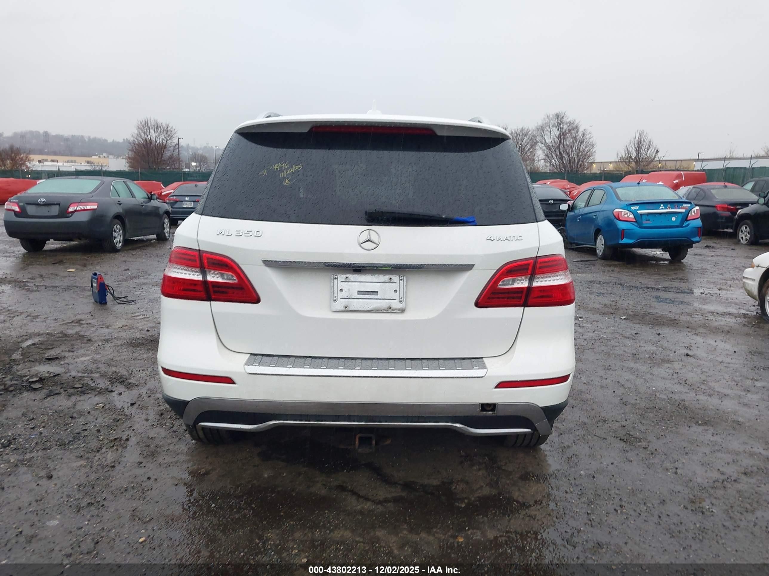 2014 Mercedes-benz Ml 350 4matic White vin: 4JGDA5HB8EA363368