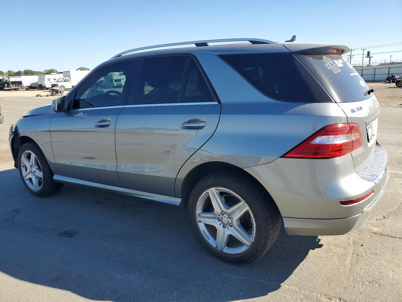 2014 Mercedes-benz Ml 350 4matic Gray vin: 4JGDA5HB8EA400726