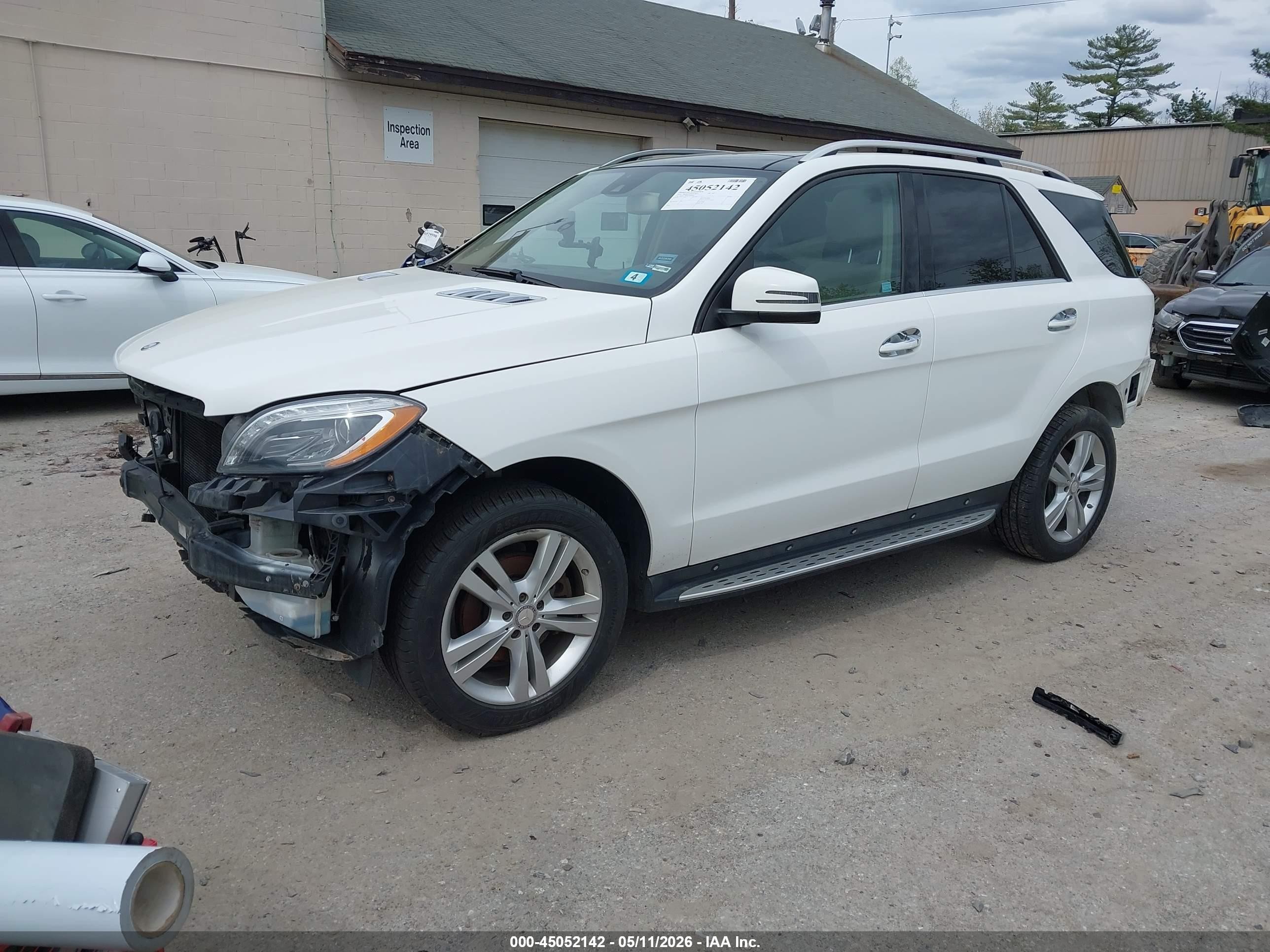 2014 Mercedes-benz Ml 350 4matic White vin: 4JGDA5HB8EA406462