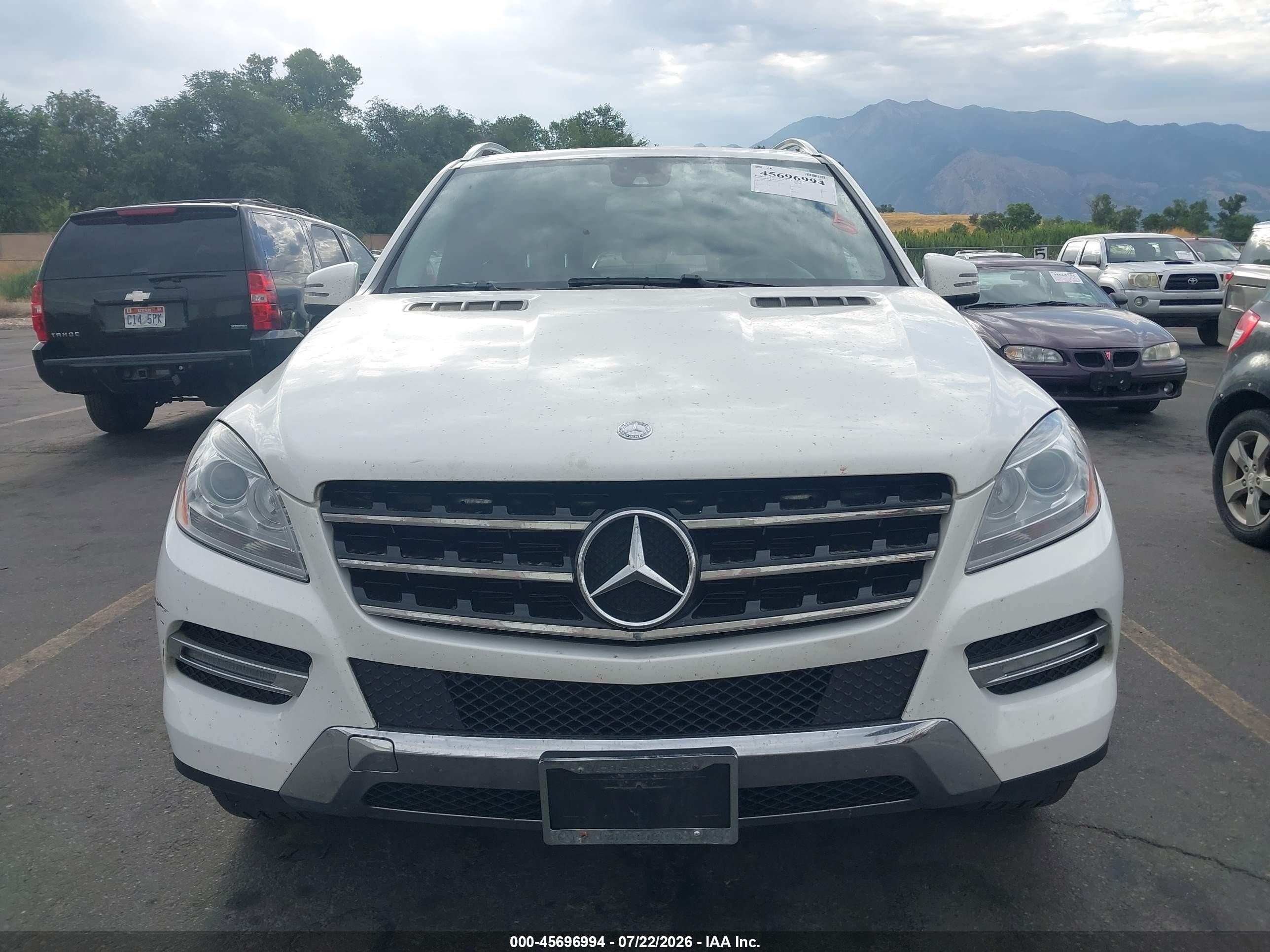 2014 Mercedes-benz Ml 350 4matic White vin: 4JGDA5HB8EA422631