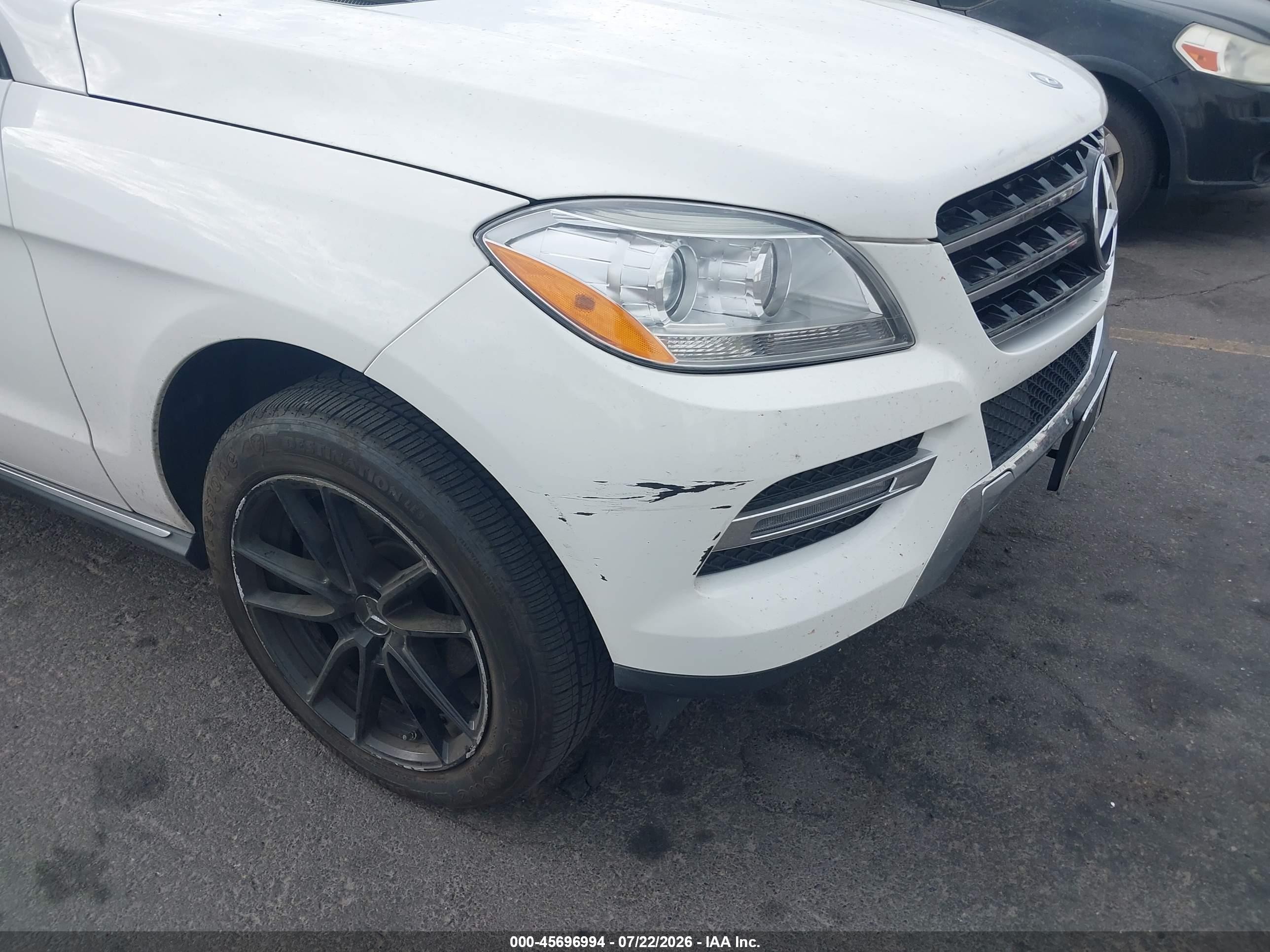 2014 Mercedes-benz Ml 350 4matic White vin: 4JGDA5HB8EA422631